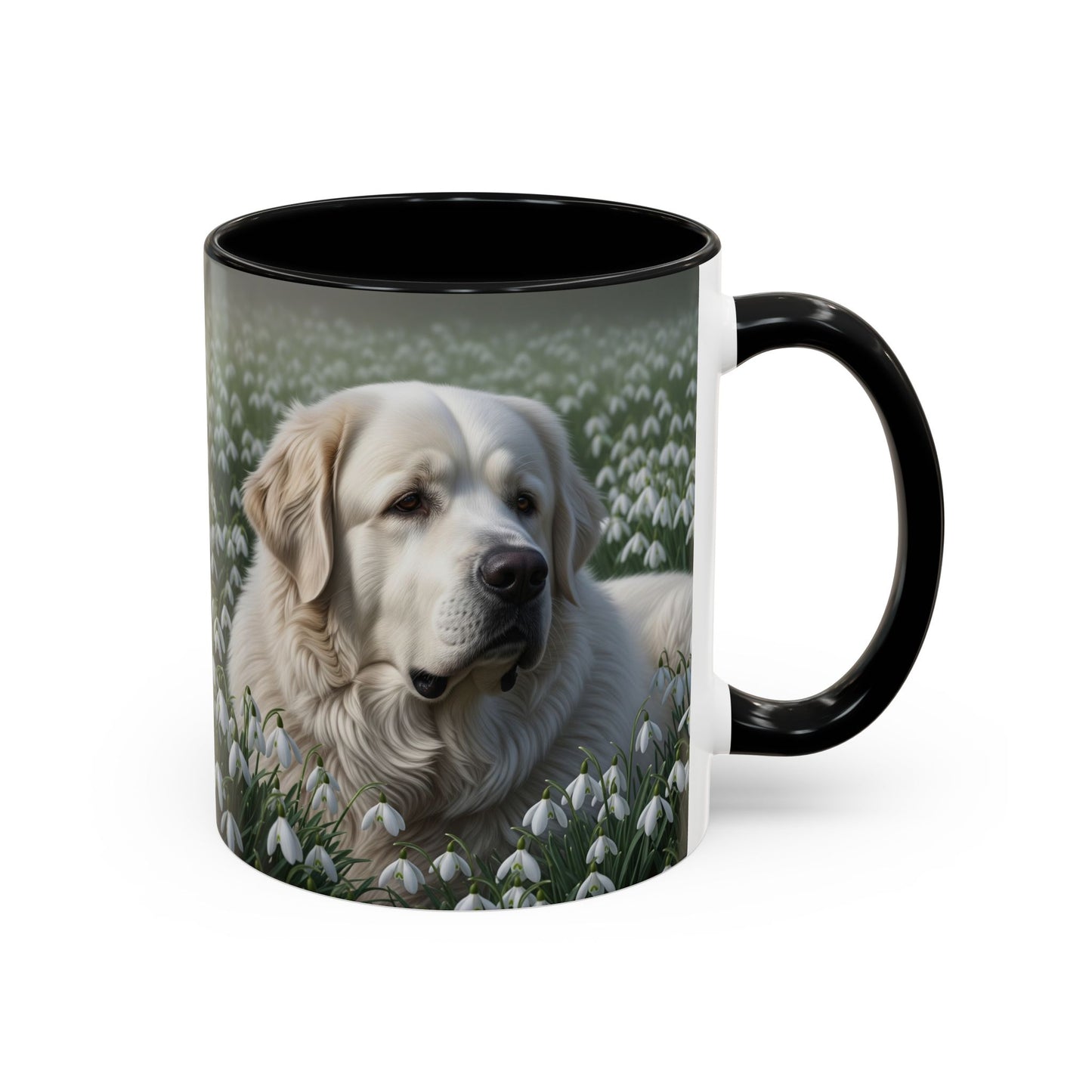 Mug à café avec motif de mastiff des Pyrénées - Cadeau idéal pour les amoureux des chiens