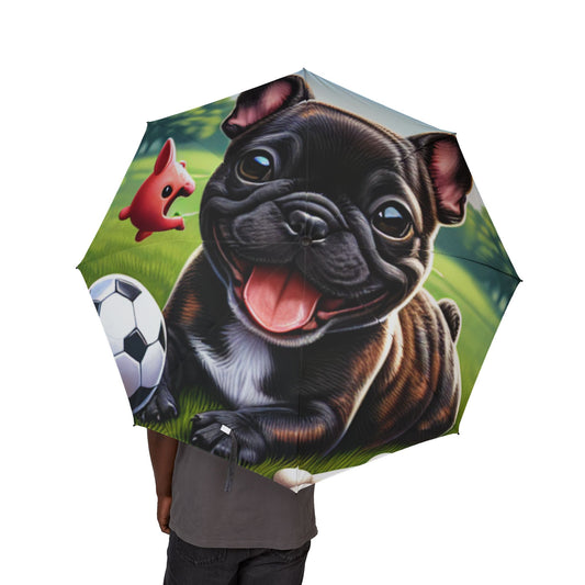 French Bulldog Semi-Automatic Foldable Umbrella