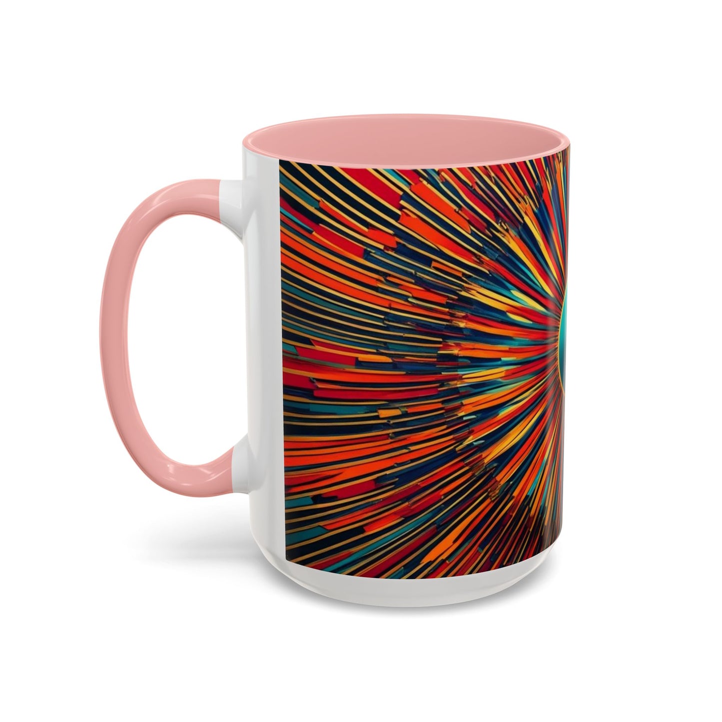 Optical Illusion Accent Mug – Ceramic Coffee Cup