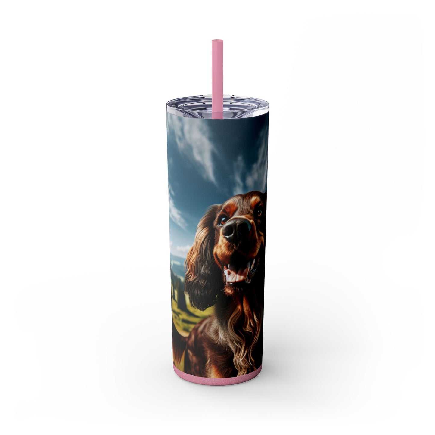 Skinny Tumbler with Straw – 20 oz Stainless Steel Cup