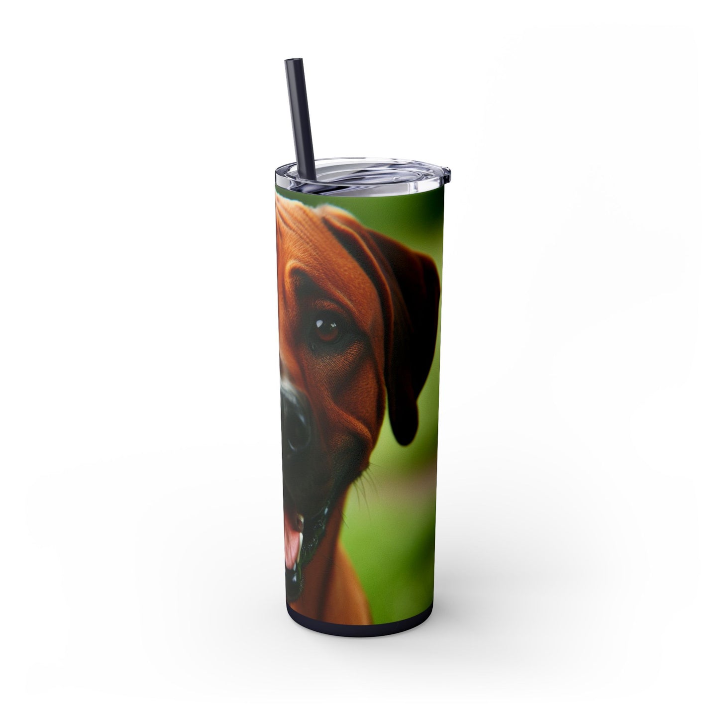 Rhodesian Ridgeback Skinny Tumbler with Straw, 20oz