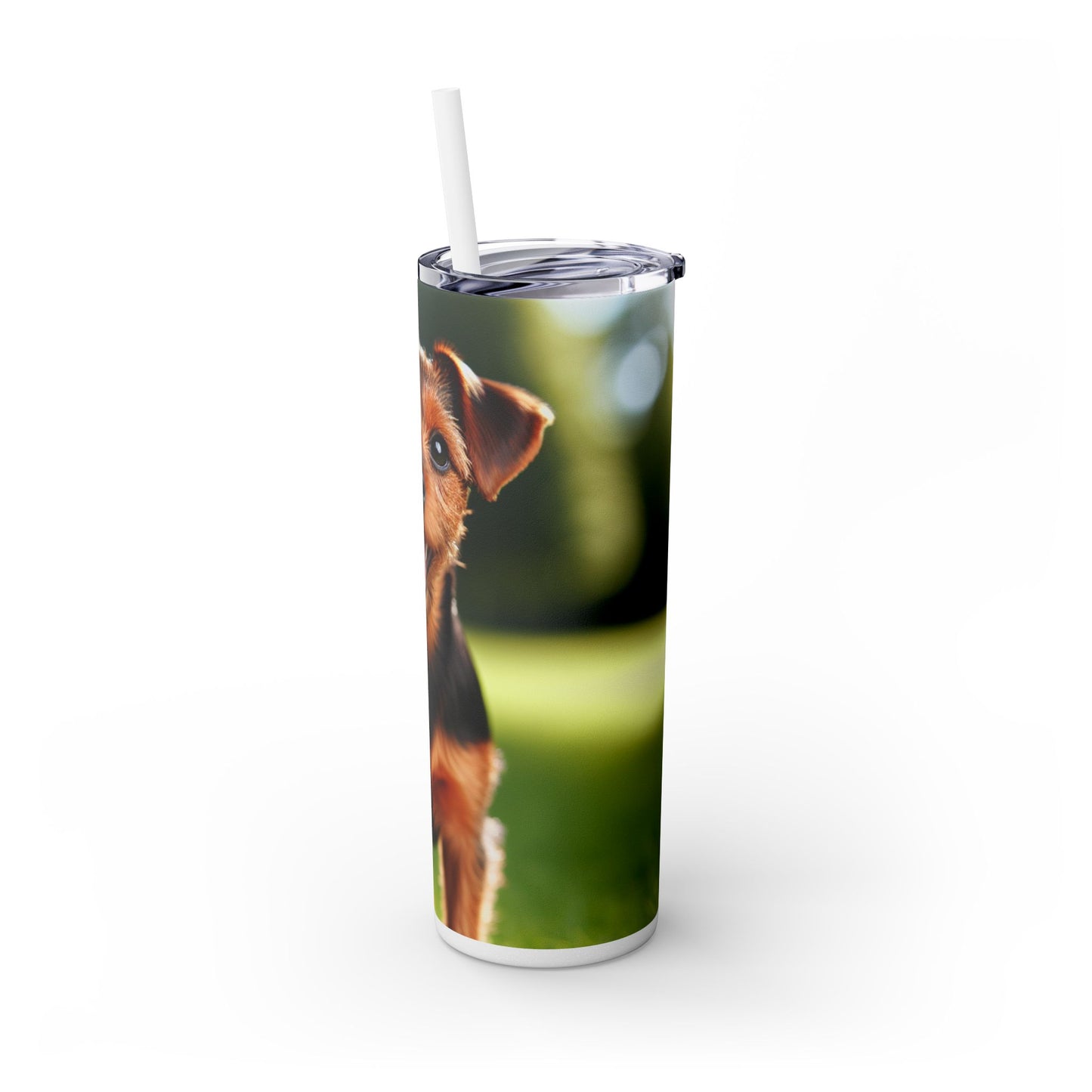 Deutscher Jagdterrier Vaso con pajita, 20 oz