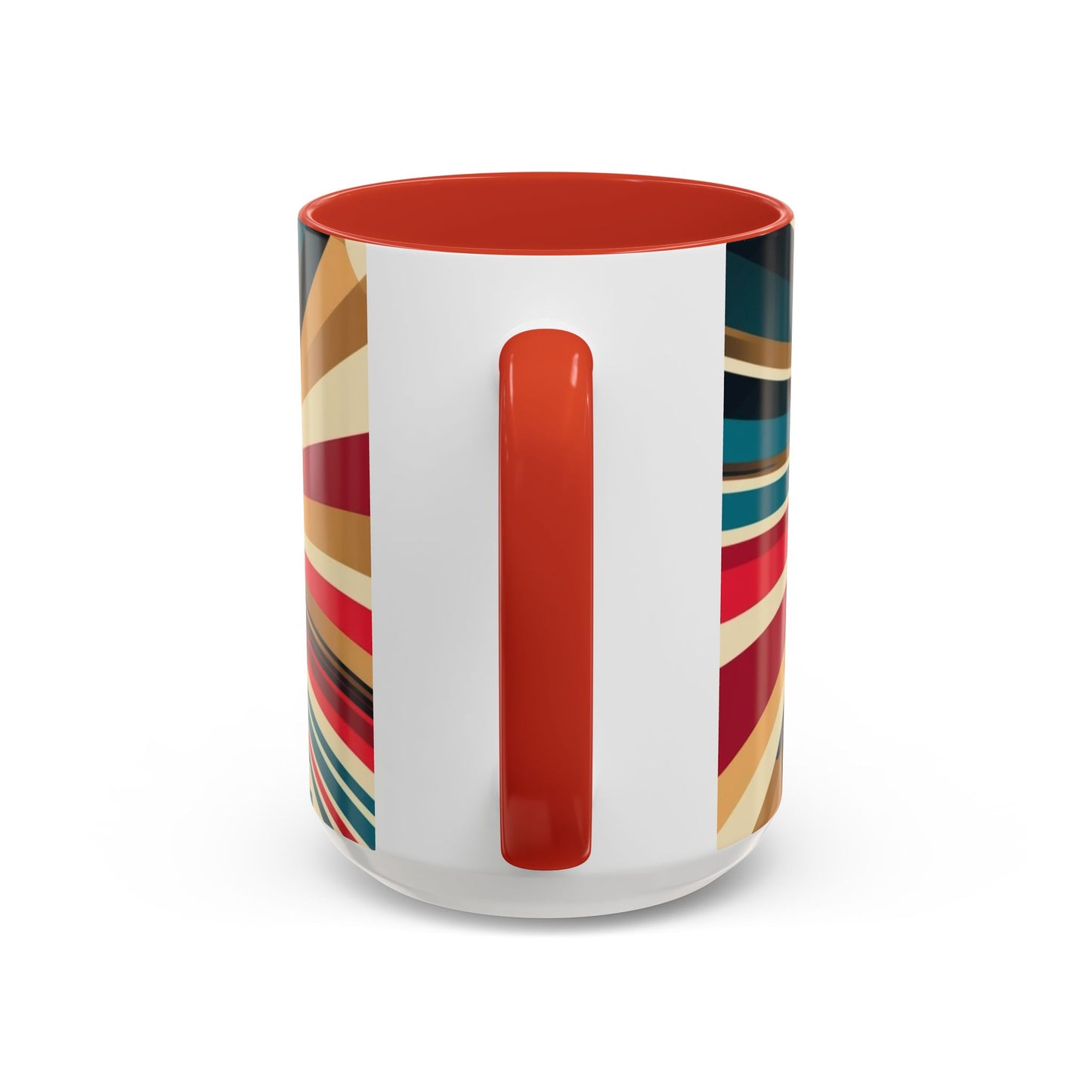 Optical Illusion Accent Mug – Ceramic Coffee Cup