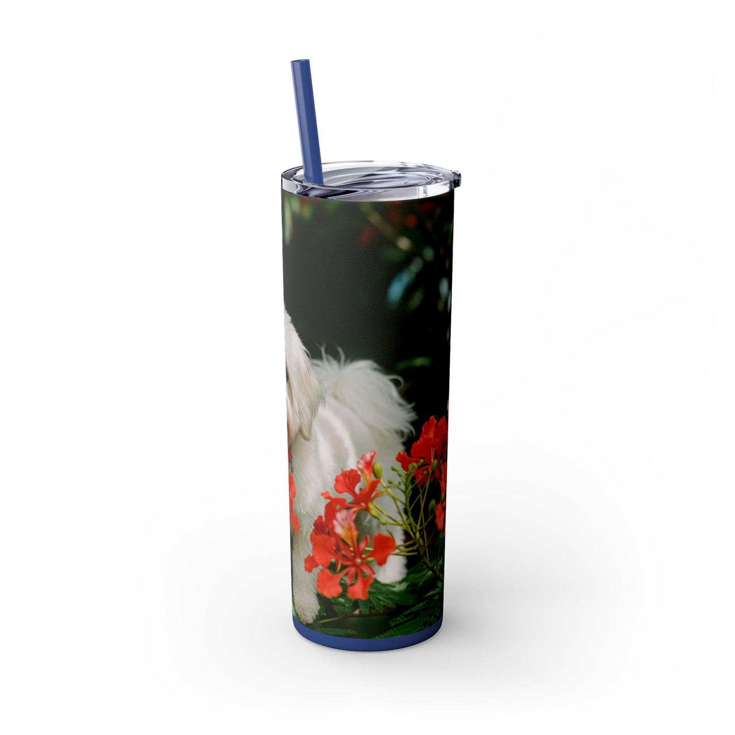 Gobelet Coton de Tuléar avec paille, 590 ml