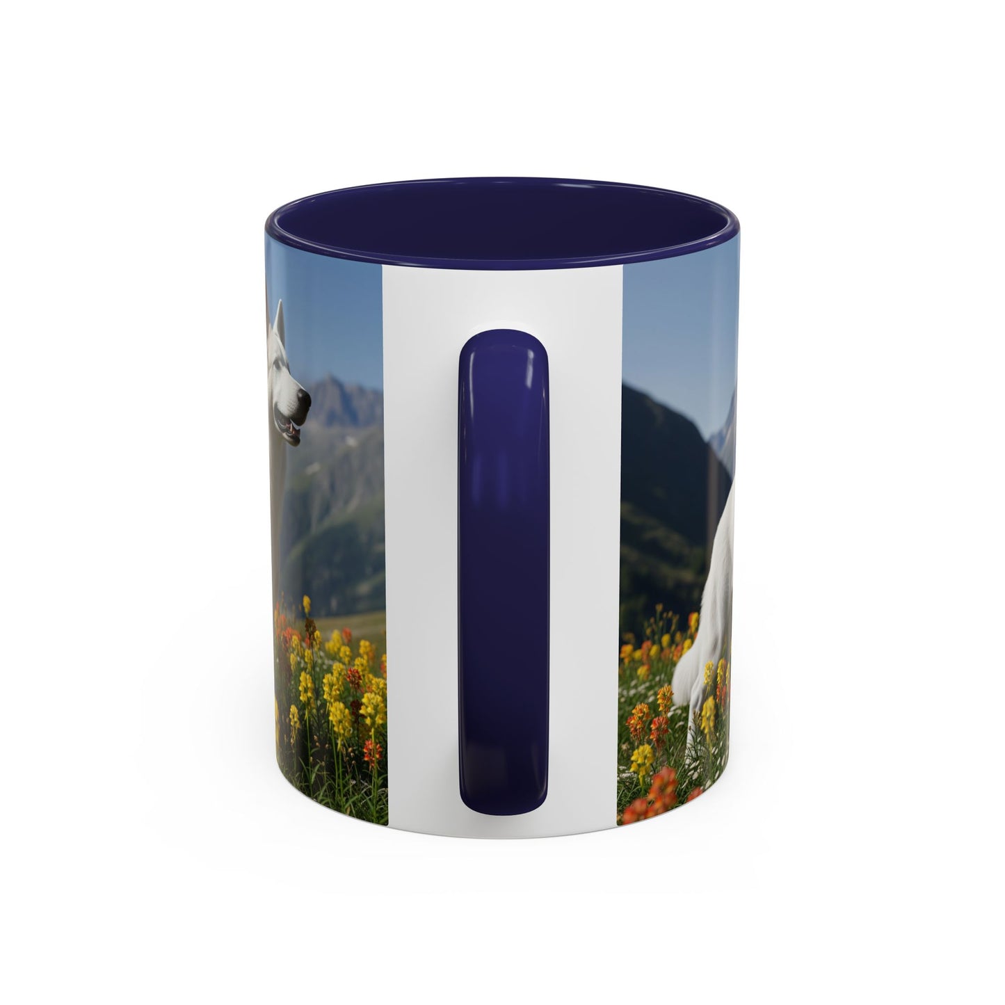 White Swiss Shepherd Dog Accent Coffee Mug - Perfect Gift for Dog Lovers