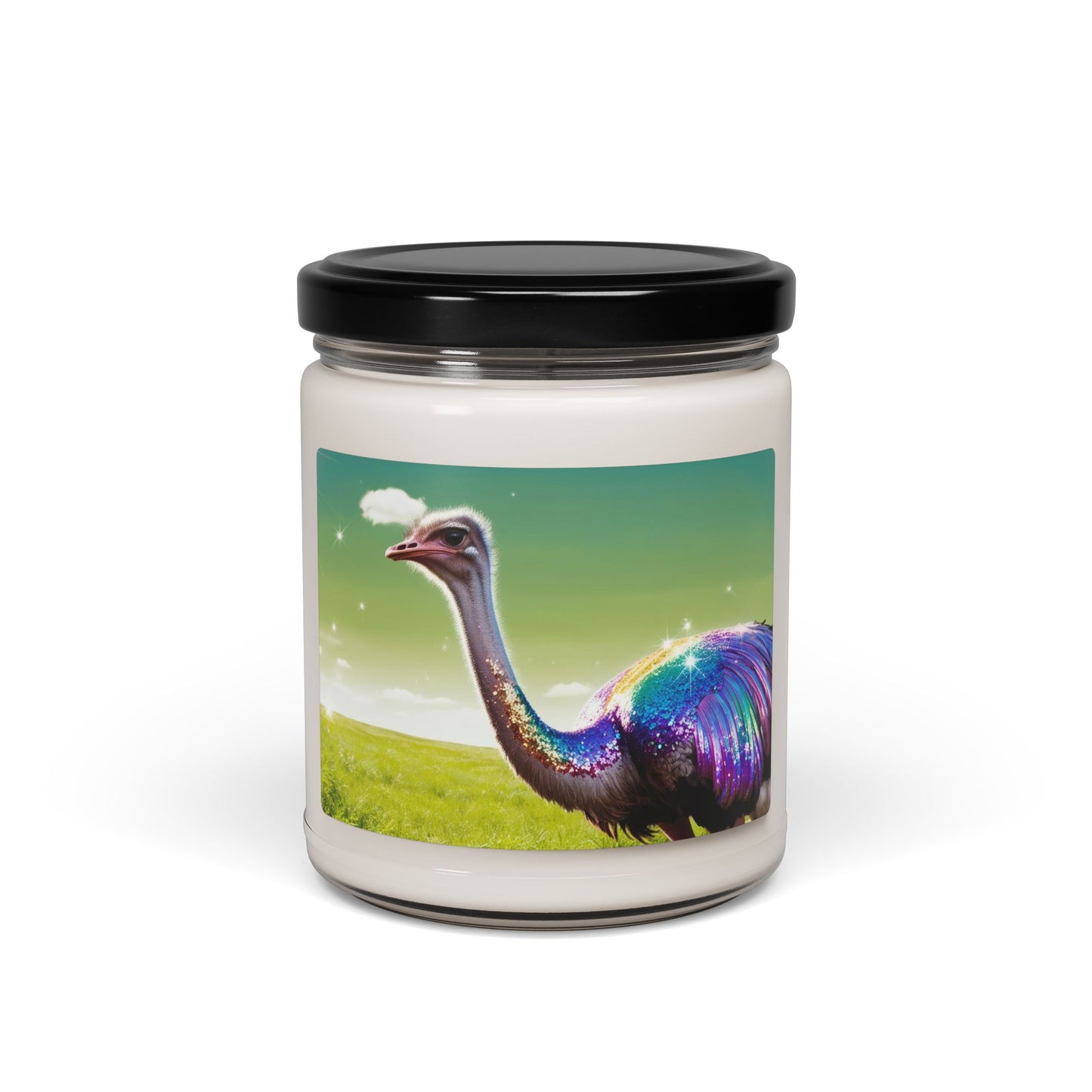 Rainbow Ostrich- Scented Soy Candle, 9oz