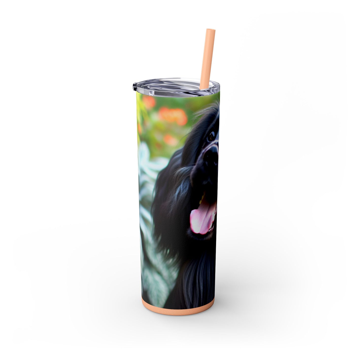 Blue Picardy Spaniel Tumbler with Straw, 20oz