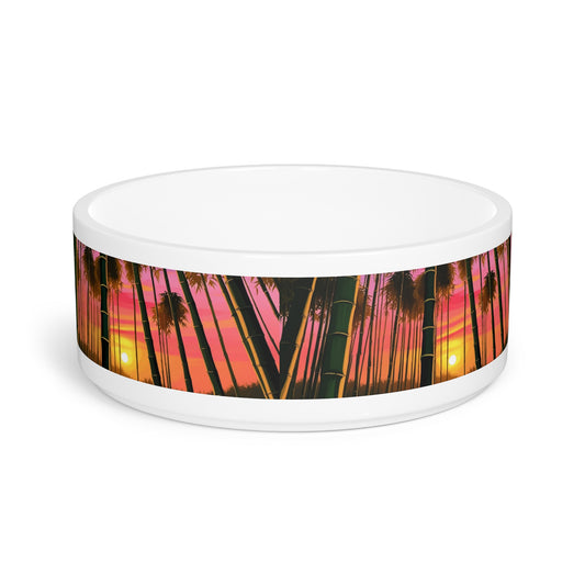 Bamboo Forest Sunrise Pet Bowl