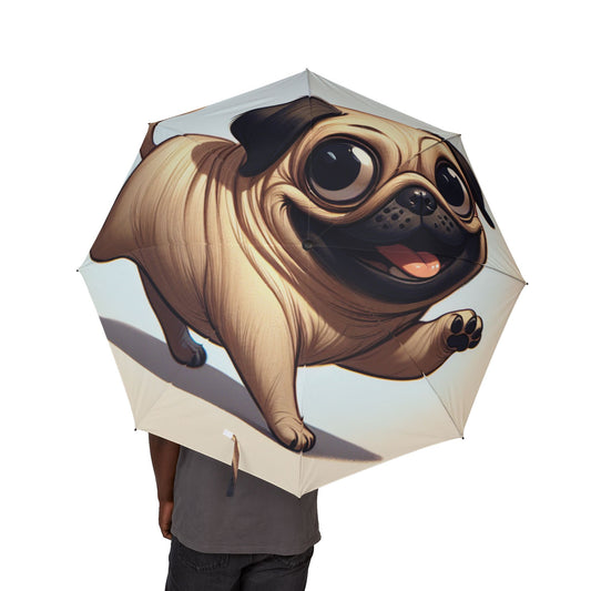 Pug Semi-Automatic Foldable Umbrella