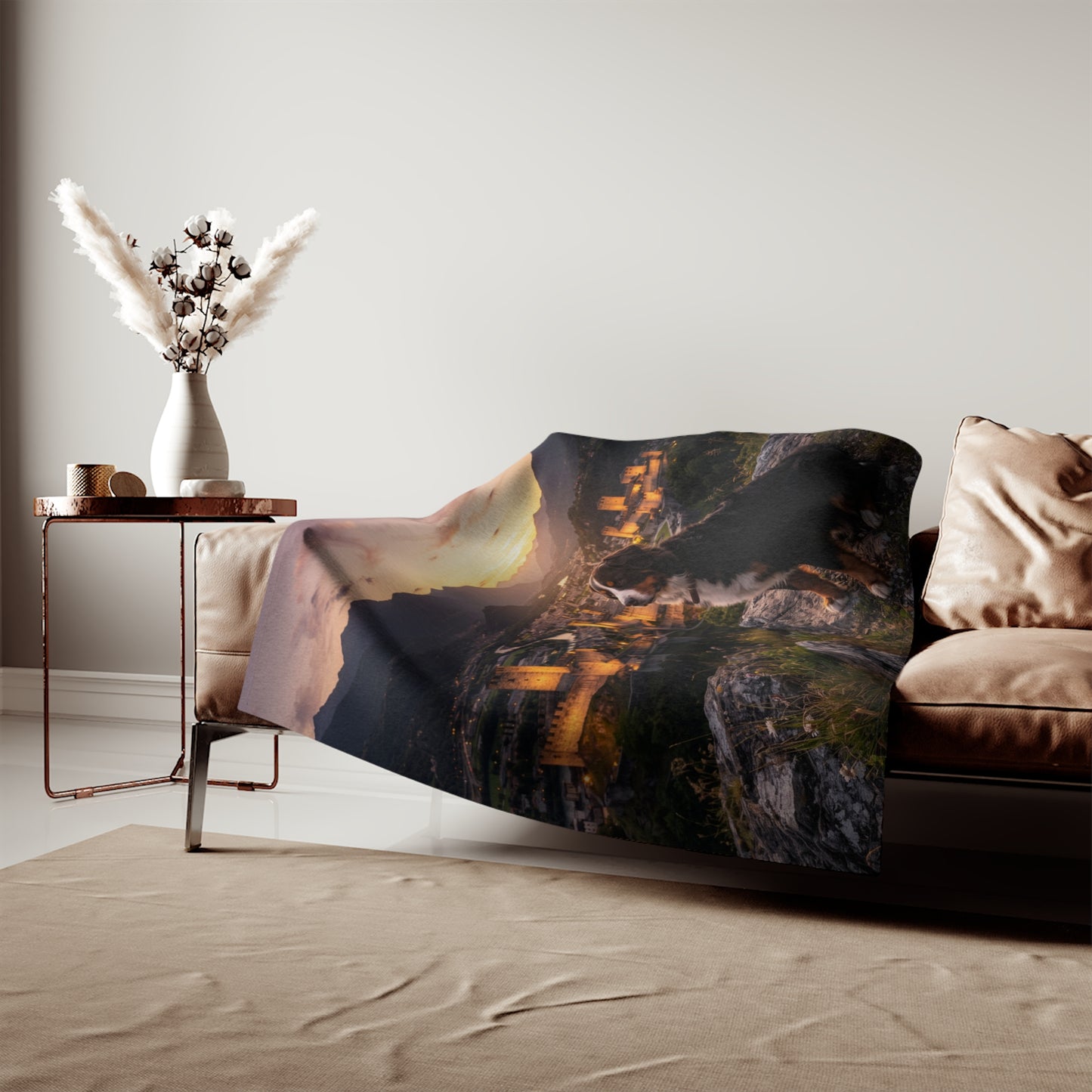 Bernese Mountain Dog Blanket