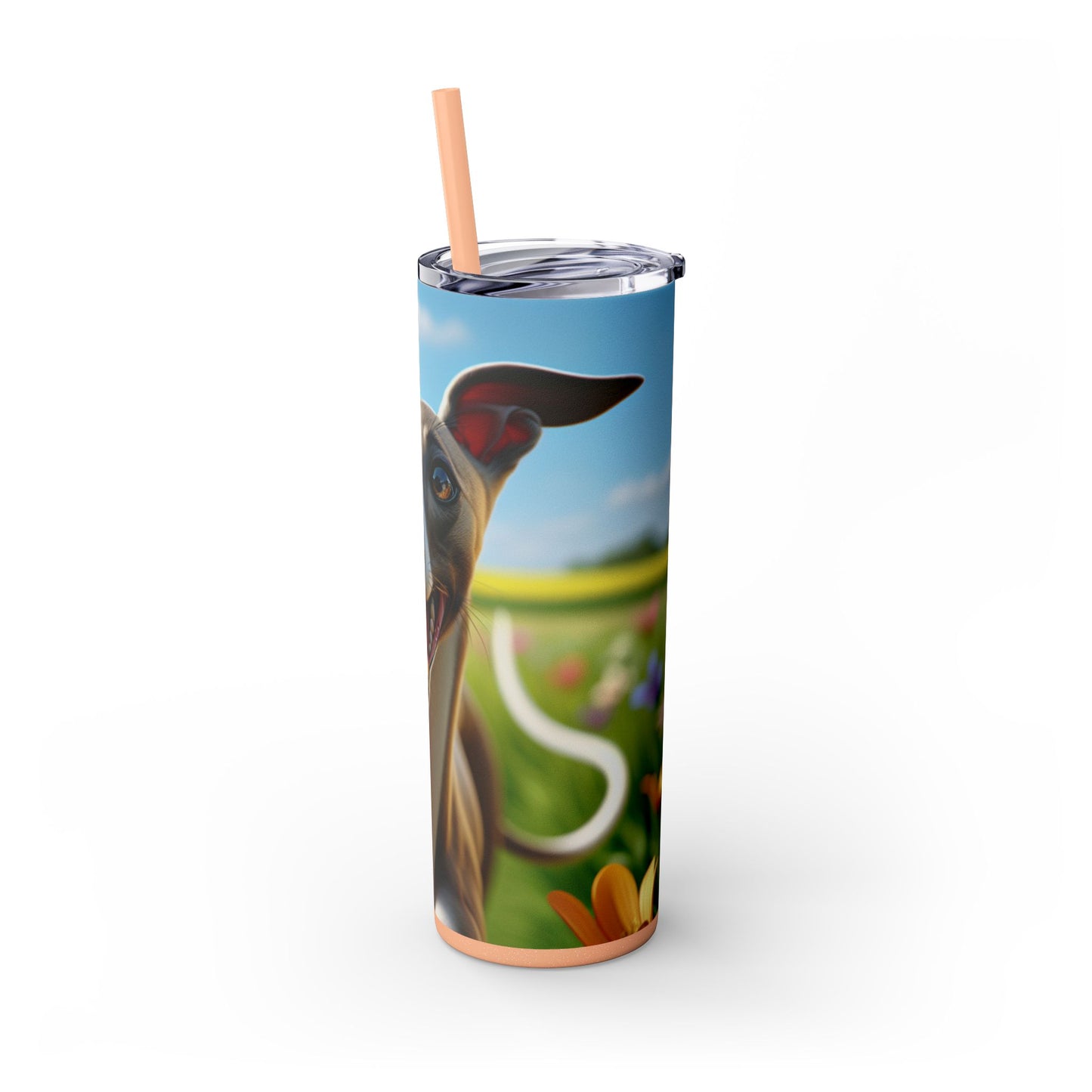 Whippet Skinny Tumbler with Straw, 20oz