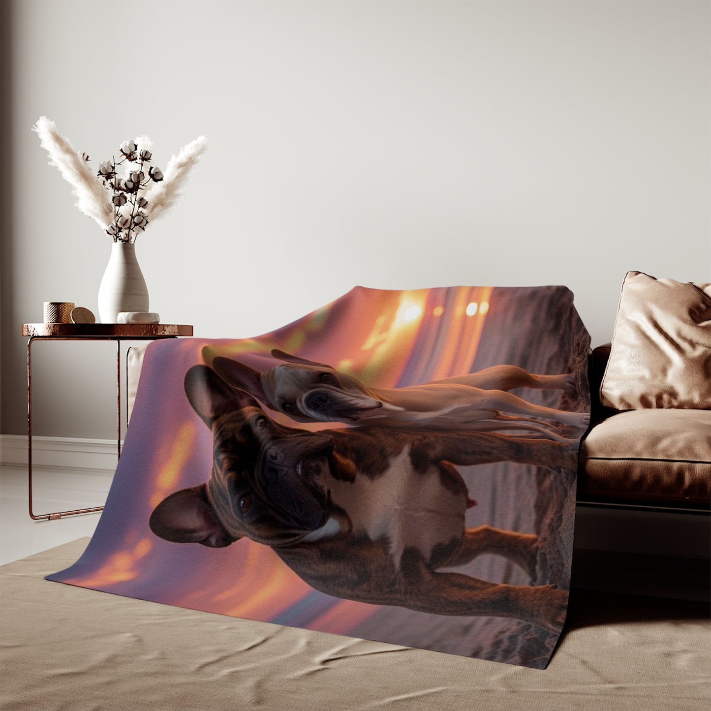 French Bulldog Love Sweatshirt Blanket