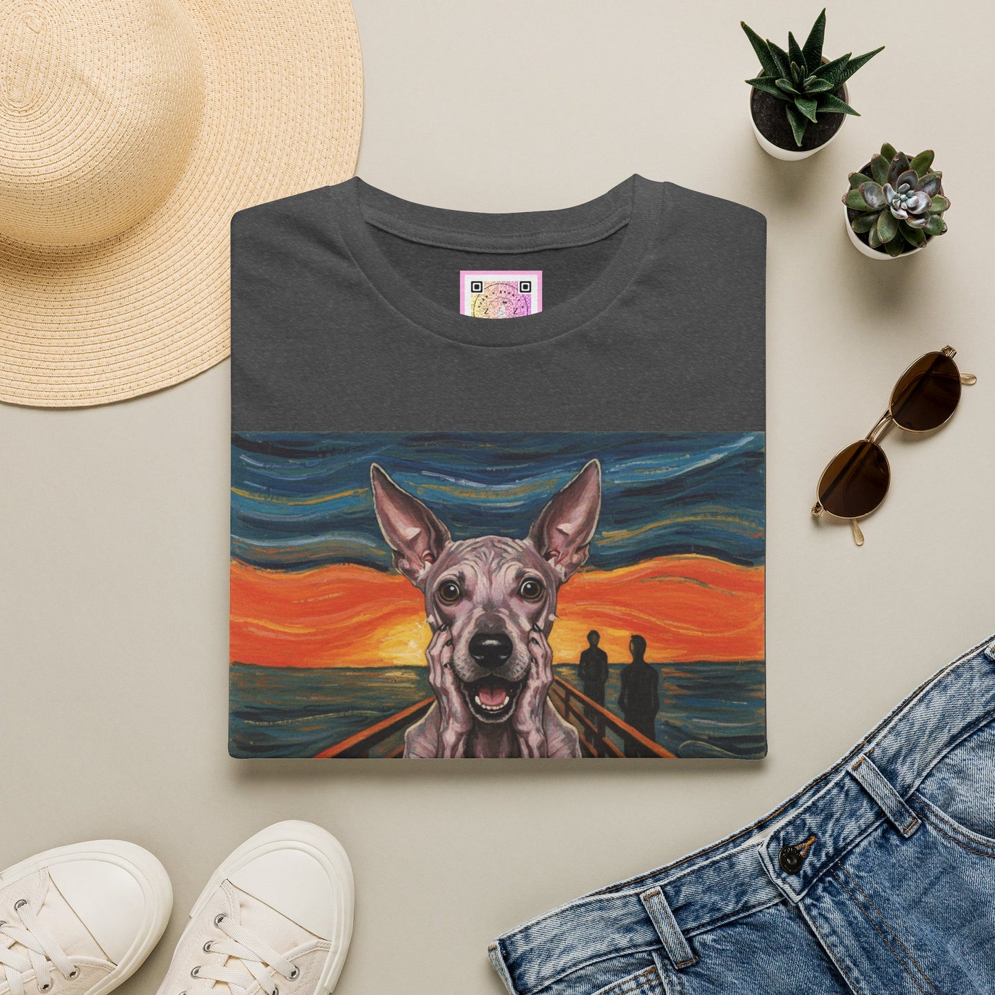 Canine Canvas Collection: Munch Homage Tee Shirt