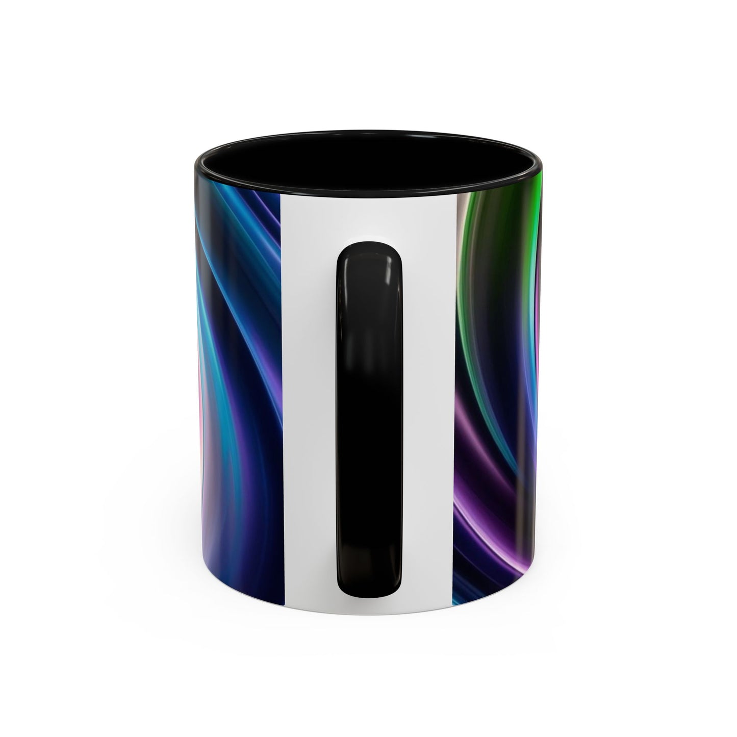 Optical Illusion Accent Mug – Ceramic Coffee Cup