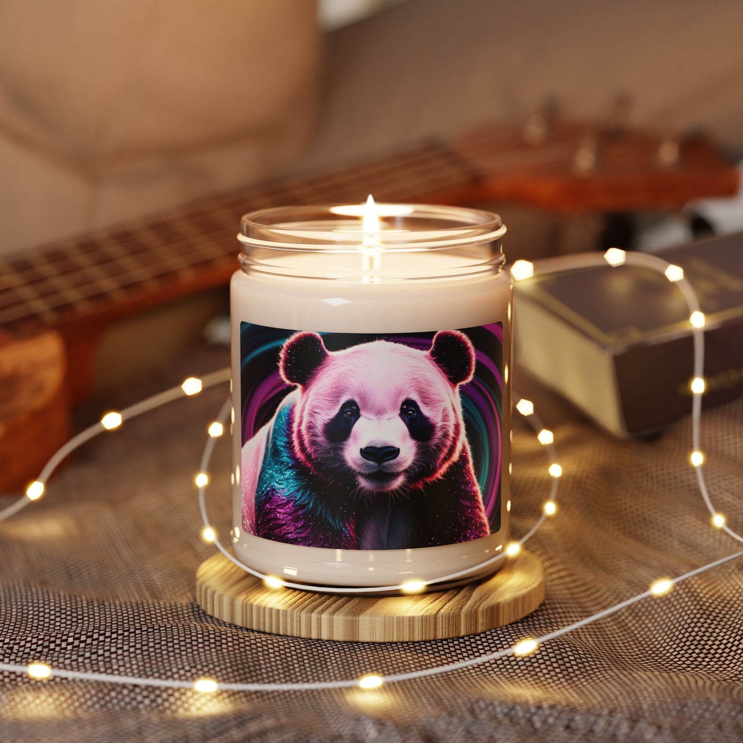 Psychedelic Panda- Scented Soy Candle, 9oz