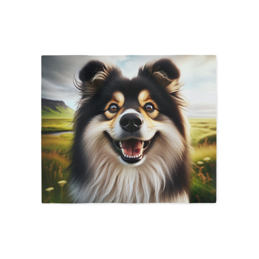 Icelandic Sheepdog Sweatshirt Blanket