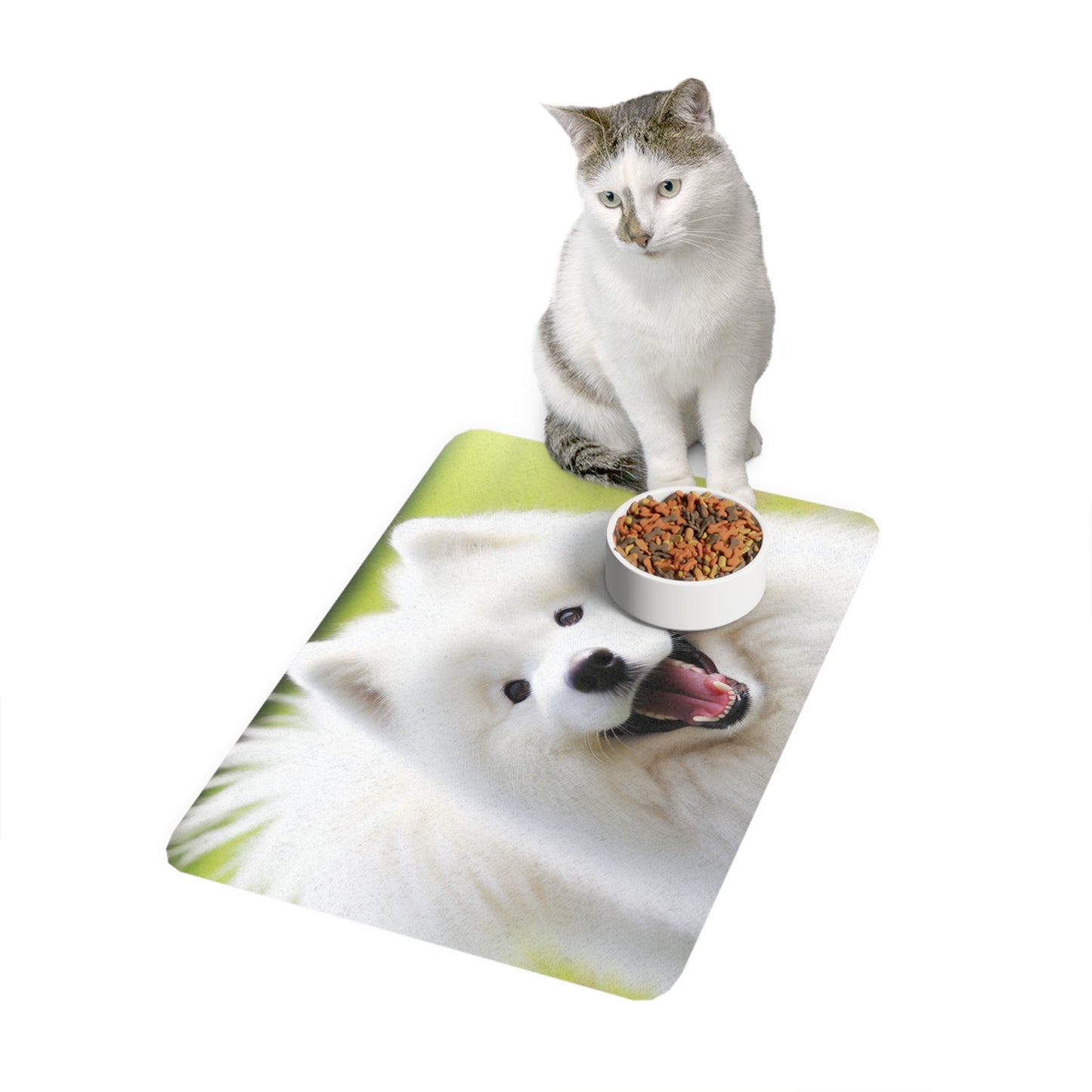 Pet Food Mat (12x18) - Samoyed