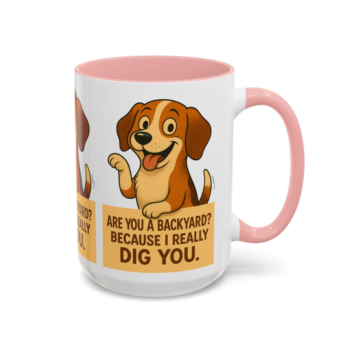 Backyard Dig Accent Coffee Mug - Perfect Gift for Dog Lovers