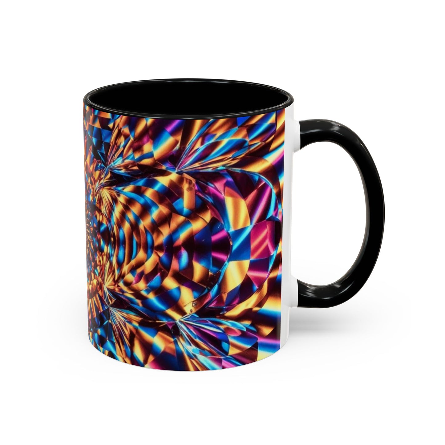Optical Illusion Accent Mug – Ceramic Coffee Cup