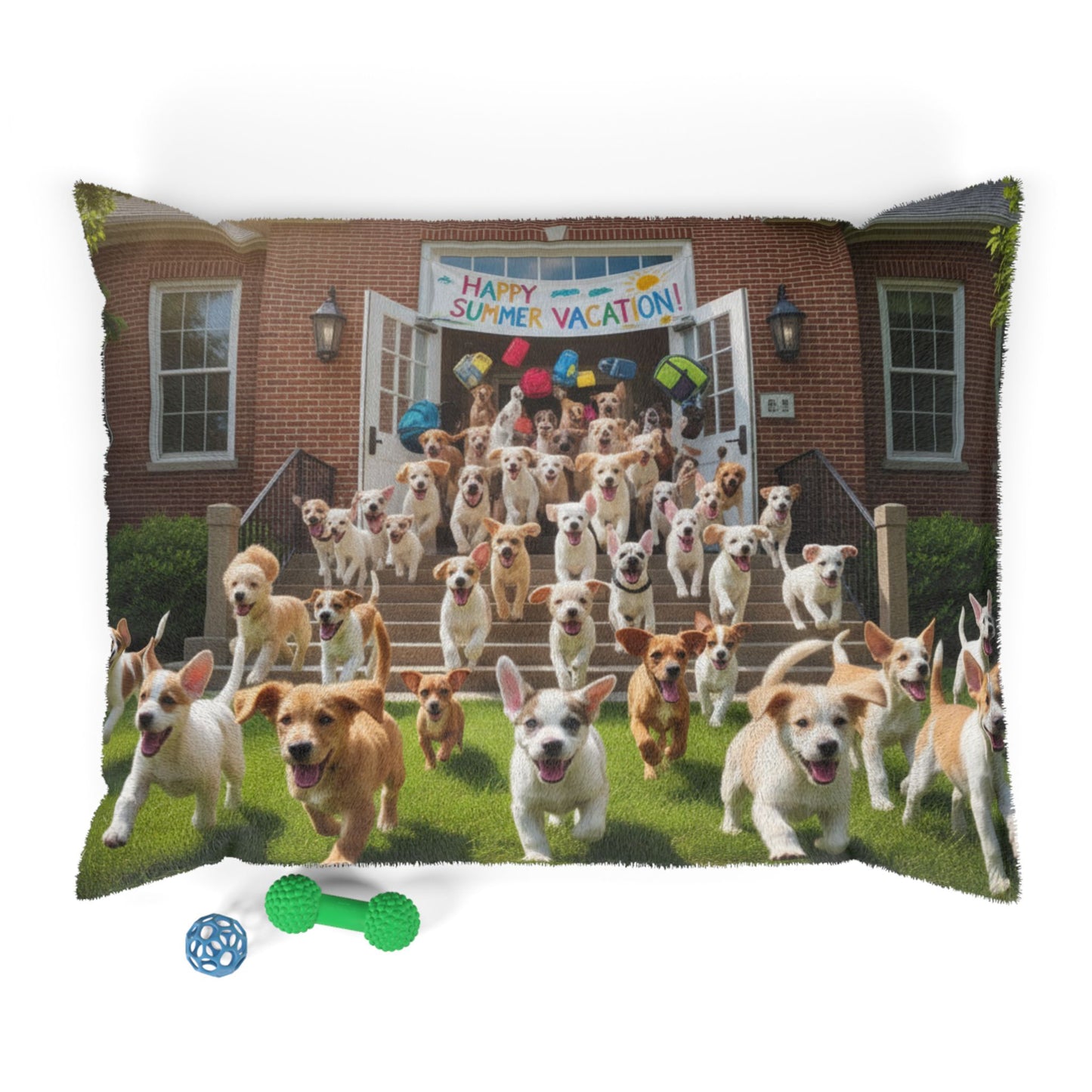 Puppies Start of Summer Vacation Pet Bed