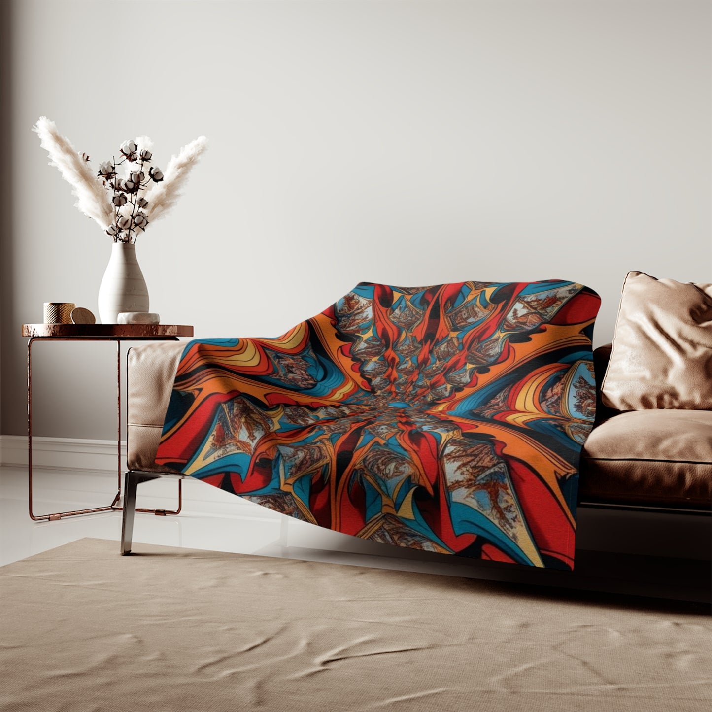 Sweat-shirt/couverture à illusion d'optique