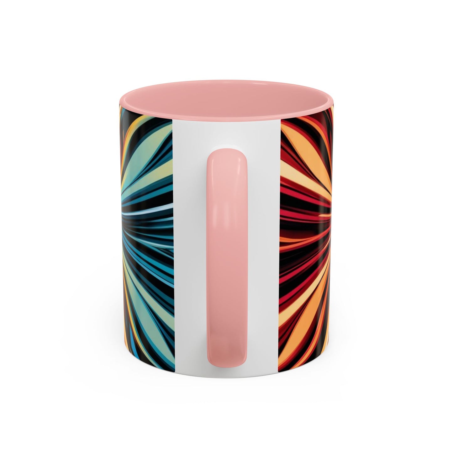 Optical Illusion Accent Mug – Ceramic Coffee Cup