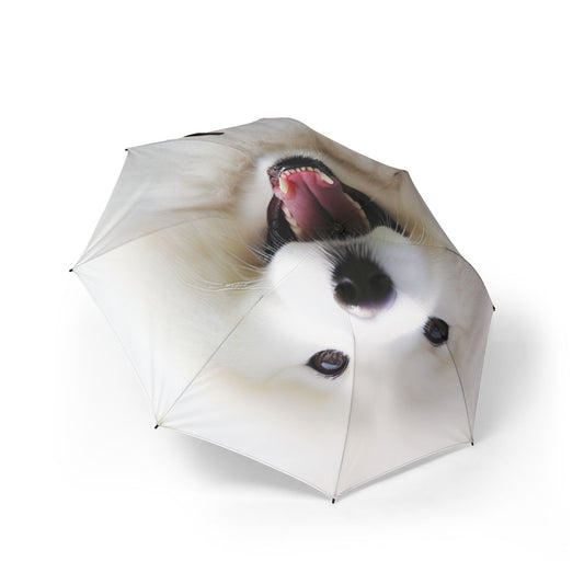 Samoyed Semi-Automatic Foldable Umbrella