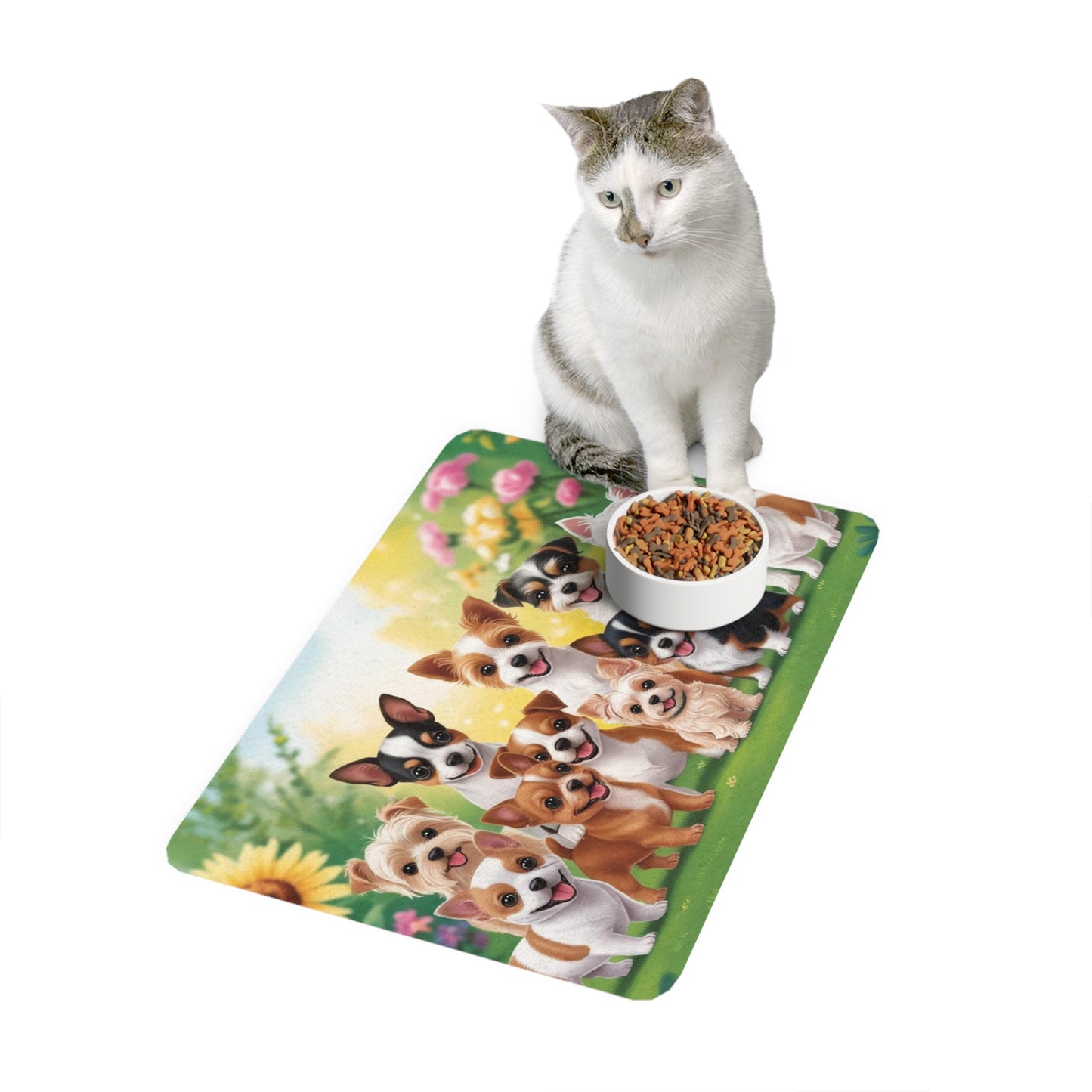 Pet Food Mat (12x18) - Tiny Dogs