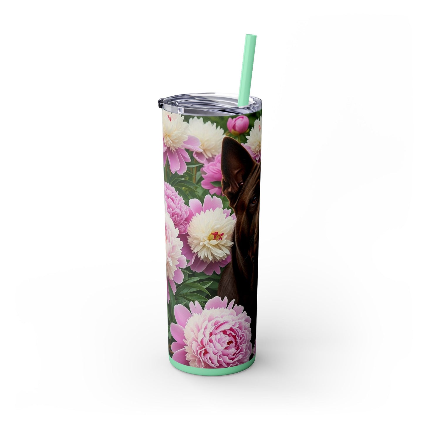 Gobelet isotherme de Chongqing (Chine) avec paille, 590 ml (20 oz).