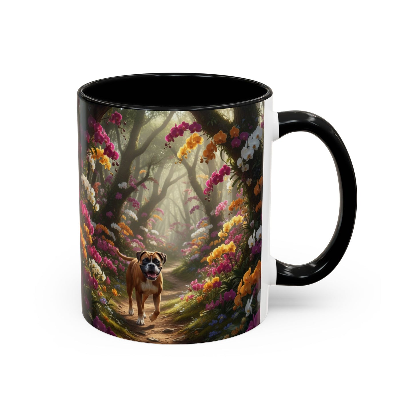 Boxer Accent Mug – Ceramic Coffee Cup