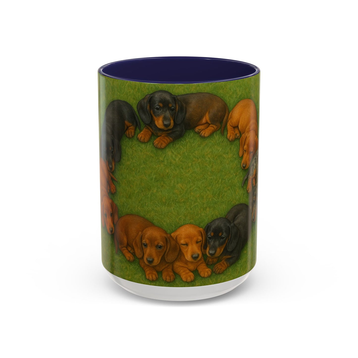 Dachshund puppies Accent Coffee Mug - Perfect Gift for Dog Lovers