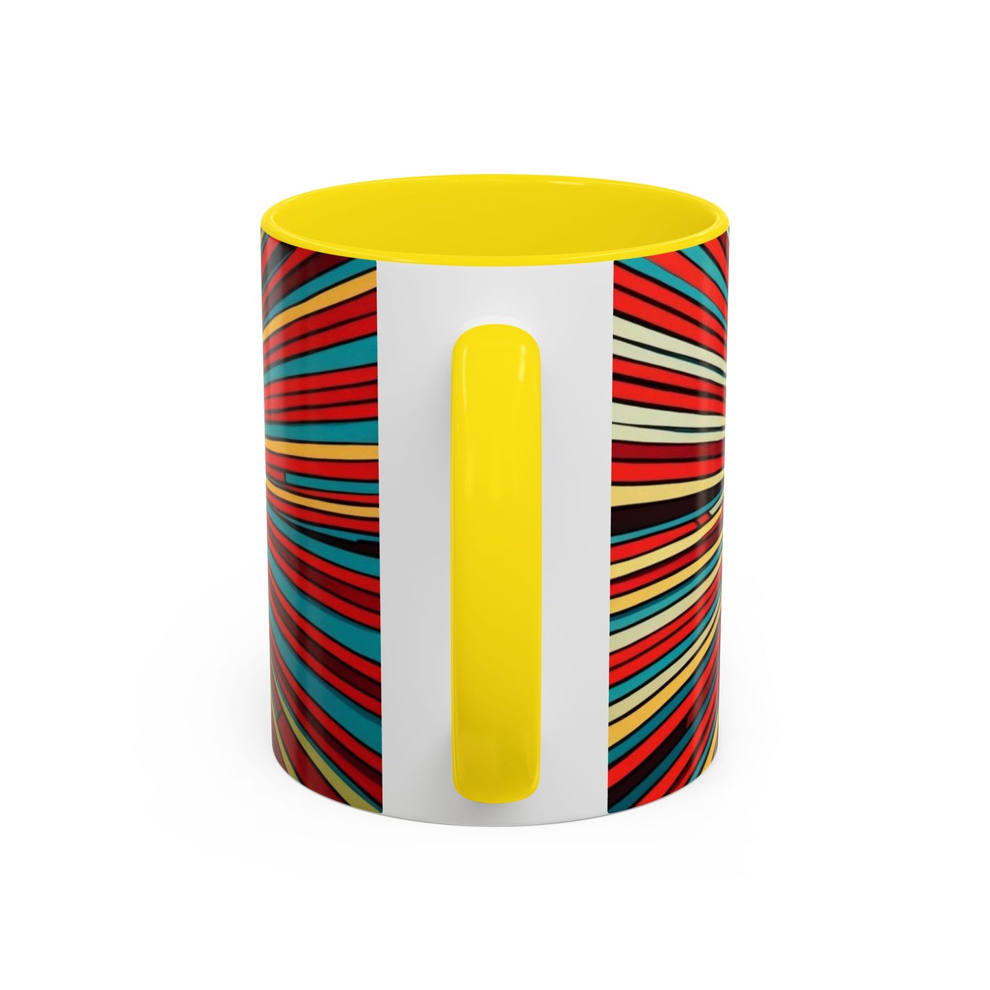 Optical Illusion Accent Mug – Ceramic Coffee Cup