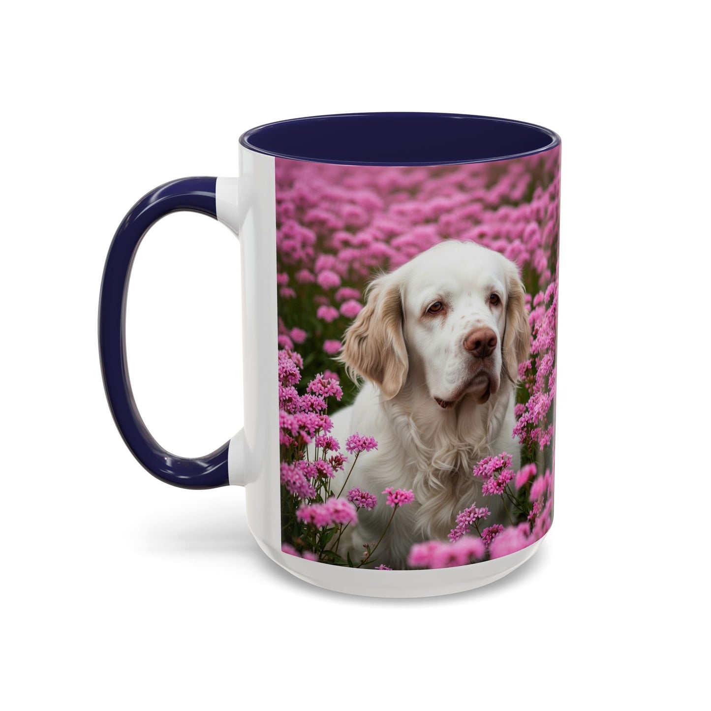 Clumber Spaniel Accent Coffee Mug - Perfect Gift for Dog Lovers