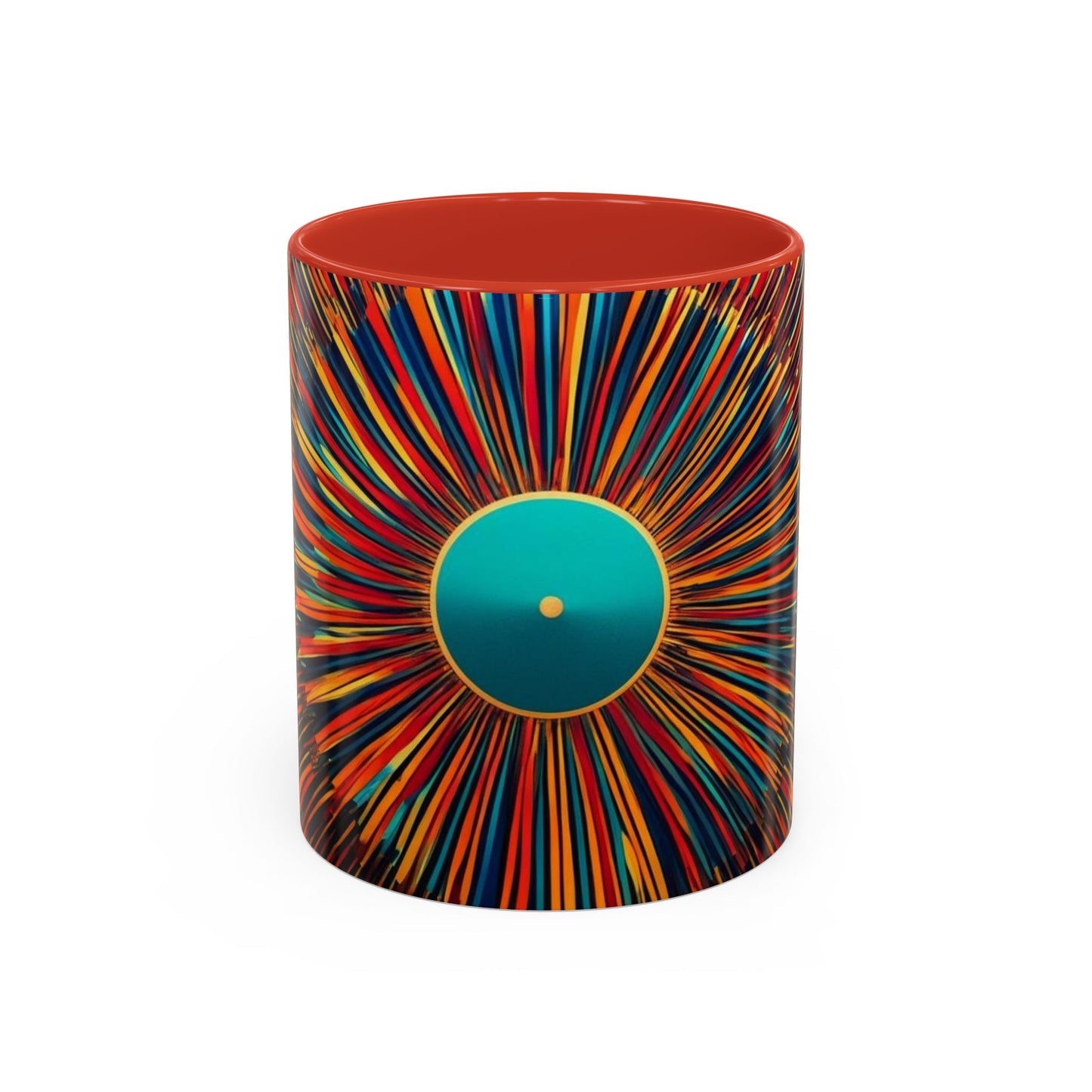 Optical Illusion Accent Mug – Ceramic Coffee Cup
