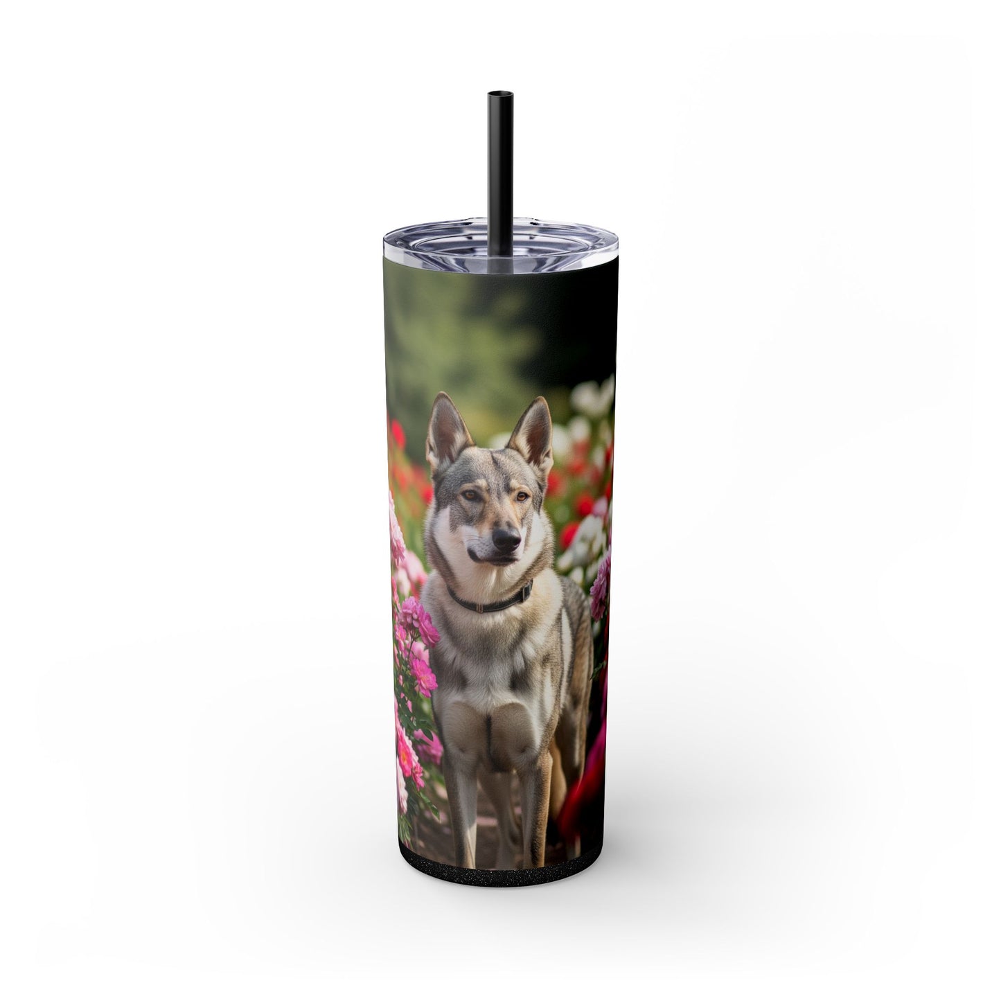 Skinny Tumbler with Straw – 20 oz Stainless Steel Cup