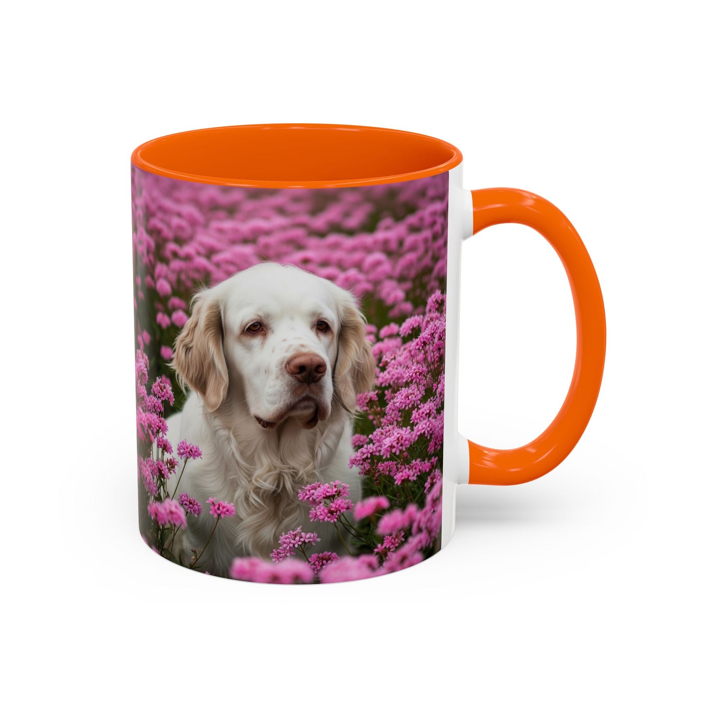 Clumber Spaniel Accent Coffee Mug - Perfect Gift for Dog Lovers