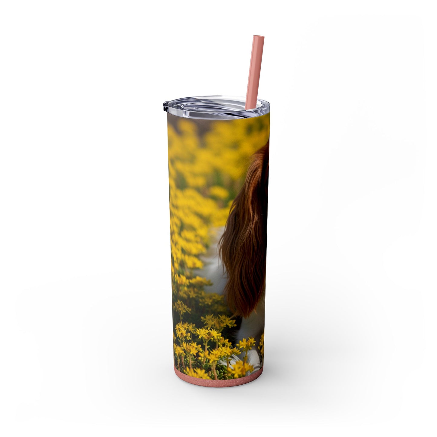 Skinny Tumbler with Straw – 20 oz Stainless Steel Cup