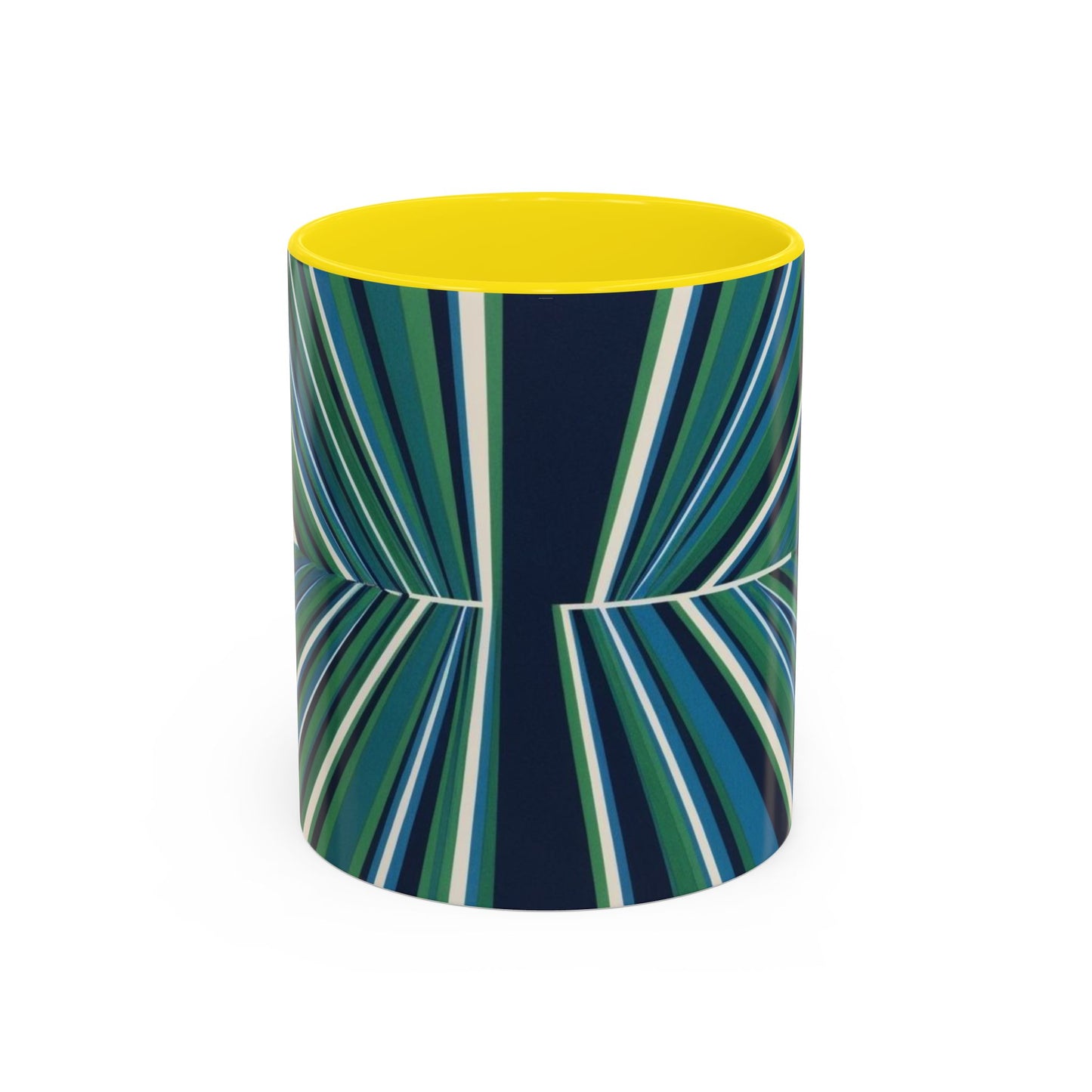 Optical Illusion Accent Mug – Ceramic Coffee Cup