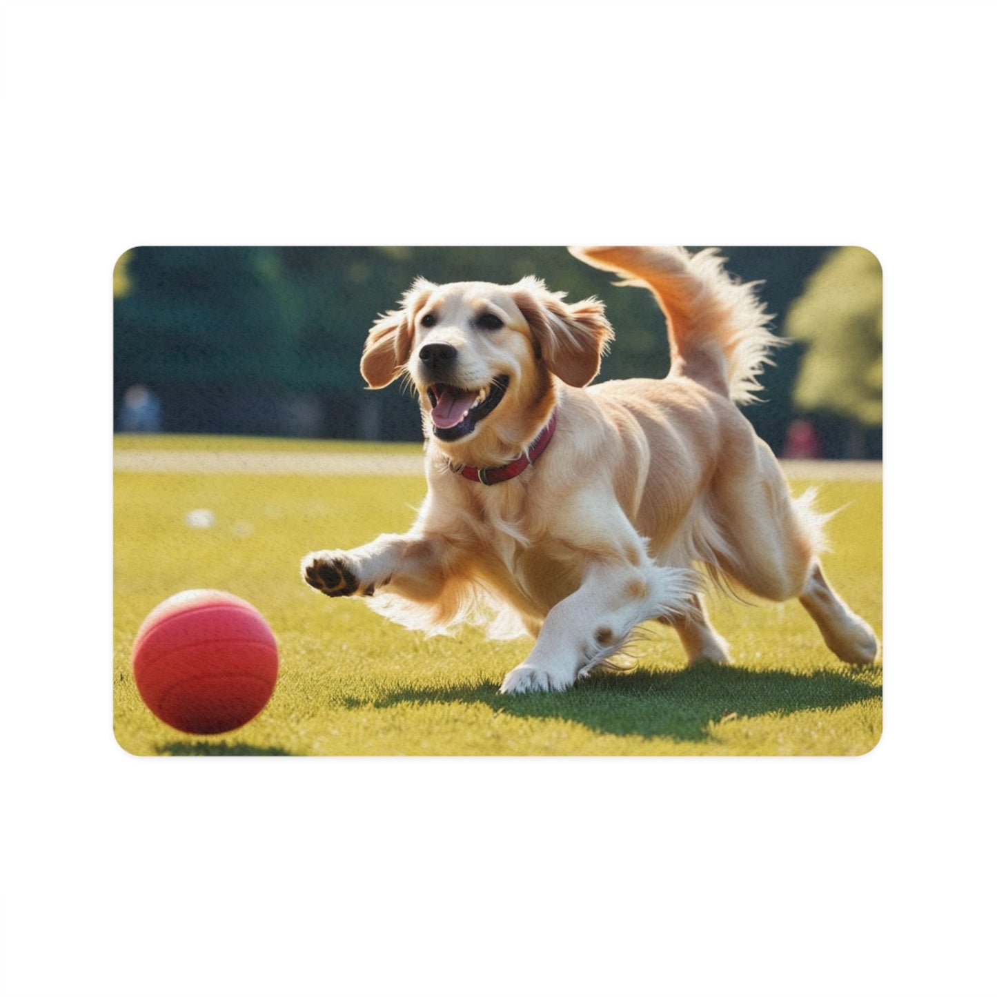 Pet Food Mat (12x18) - Flat Coated Retriever