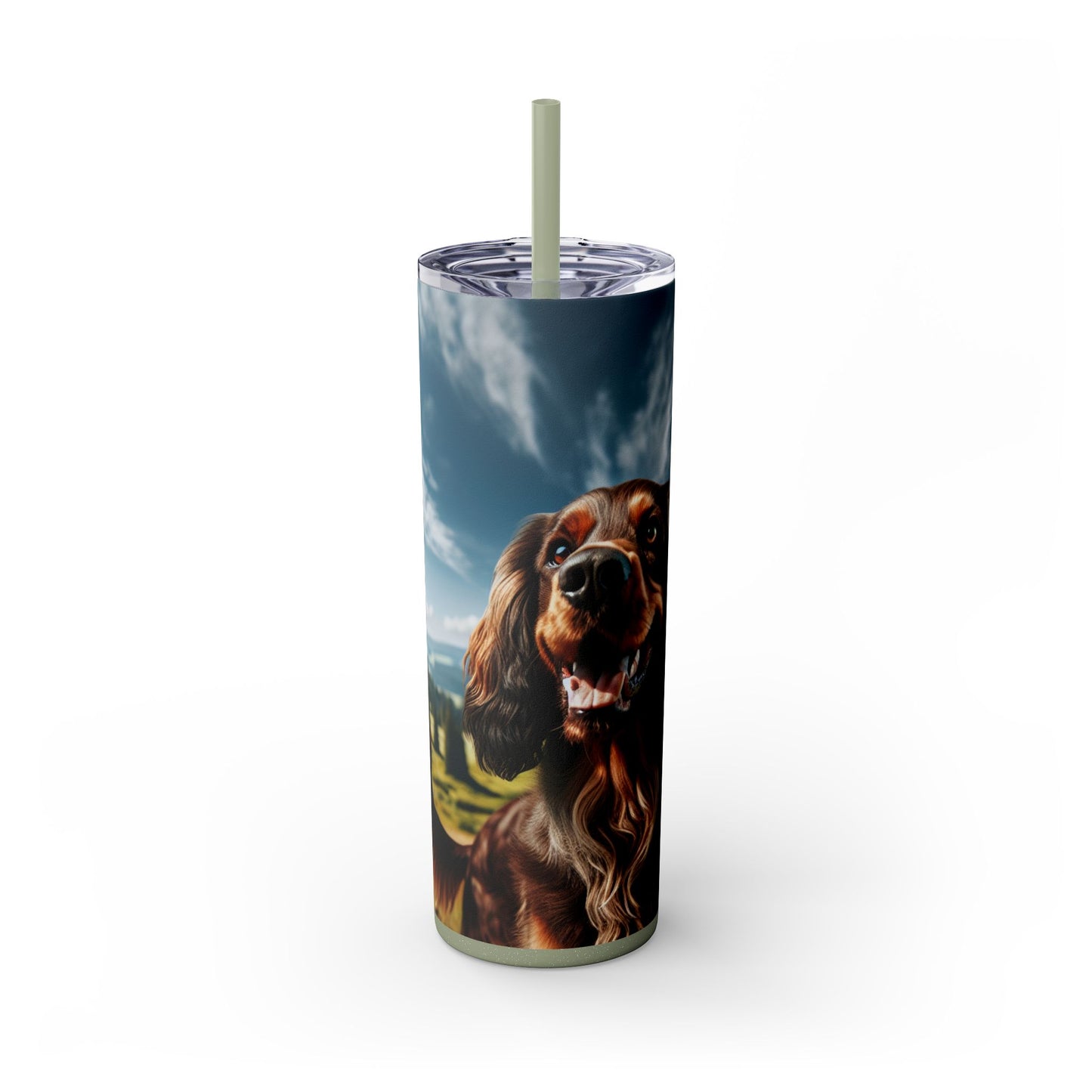 Skinny Tumbler with Straw – 20 oz Stainless Steel Cup