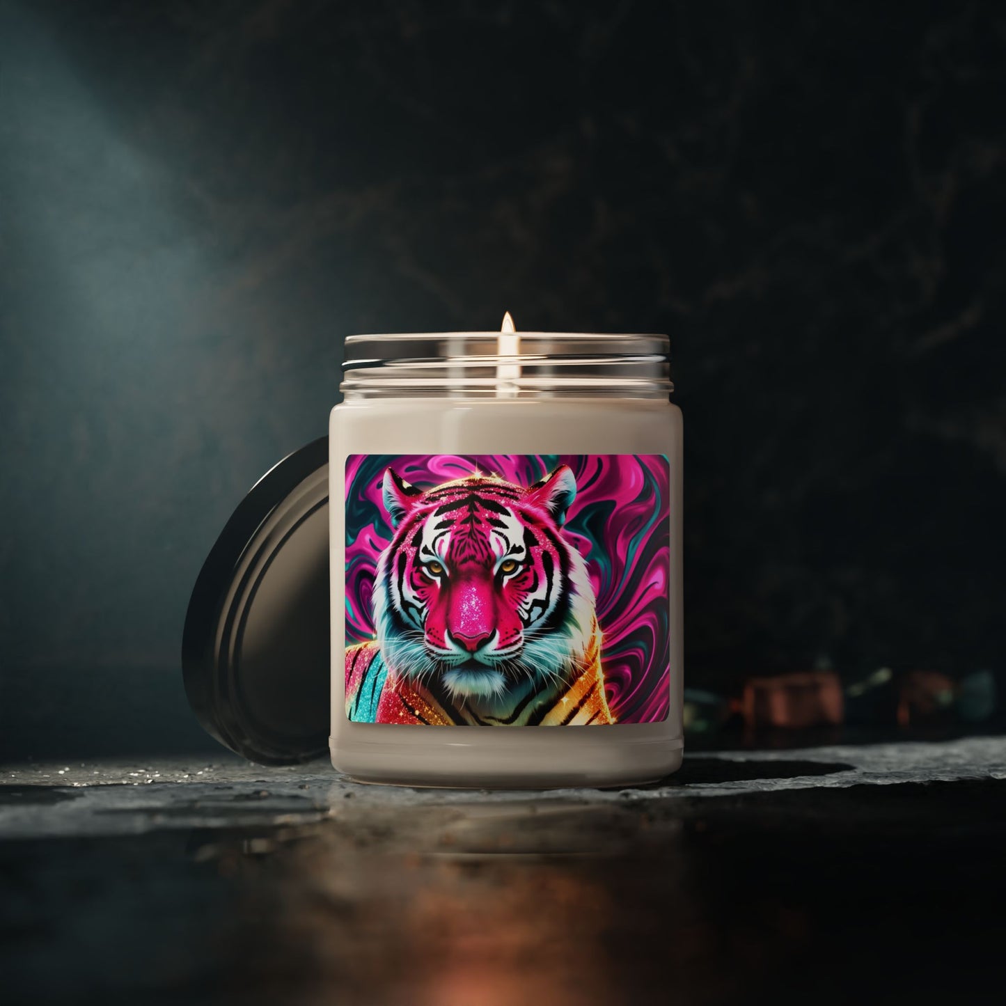 Psychedelic Tiger- Scented Soy Candle, 9oz