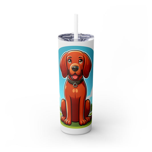 Redbone Coonhound Tumbler with Straw, 20oz