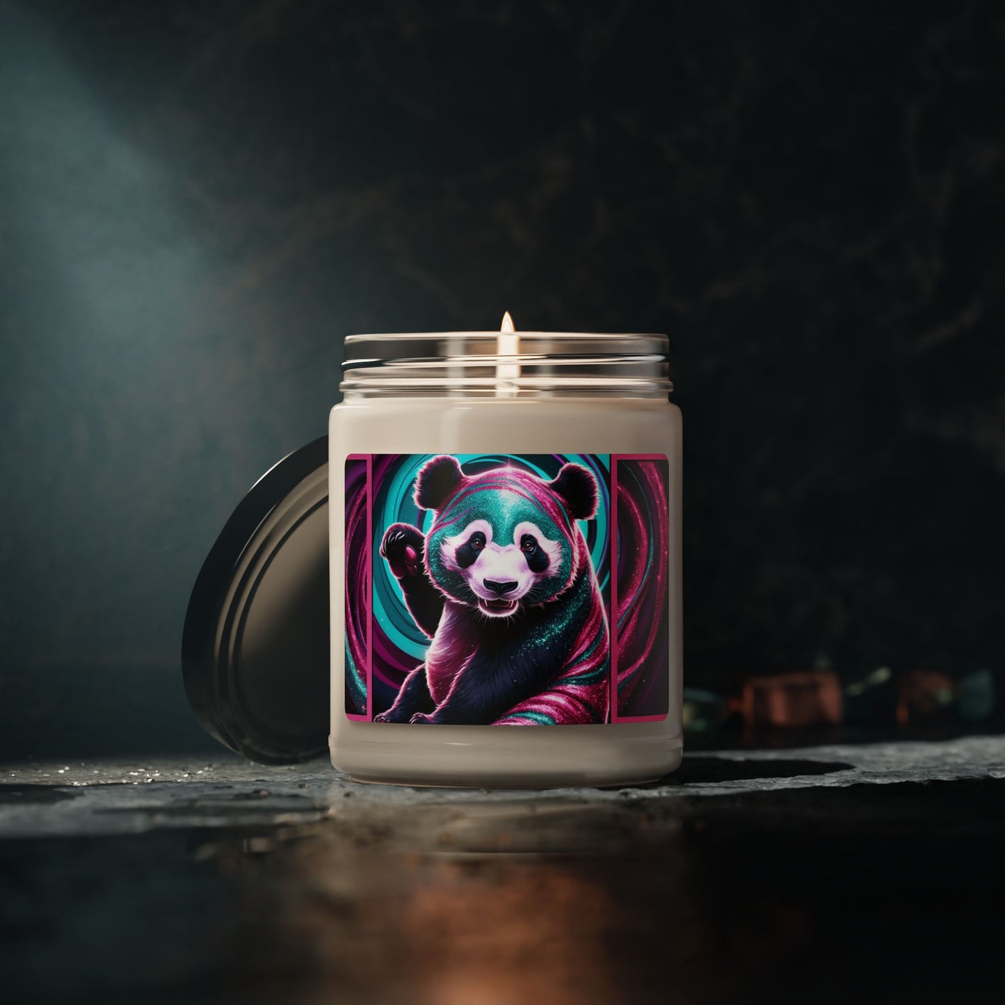 Psychedelic Panda- Scented Soy Candle, 9oz