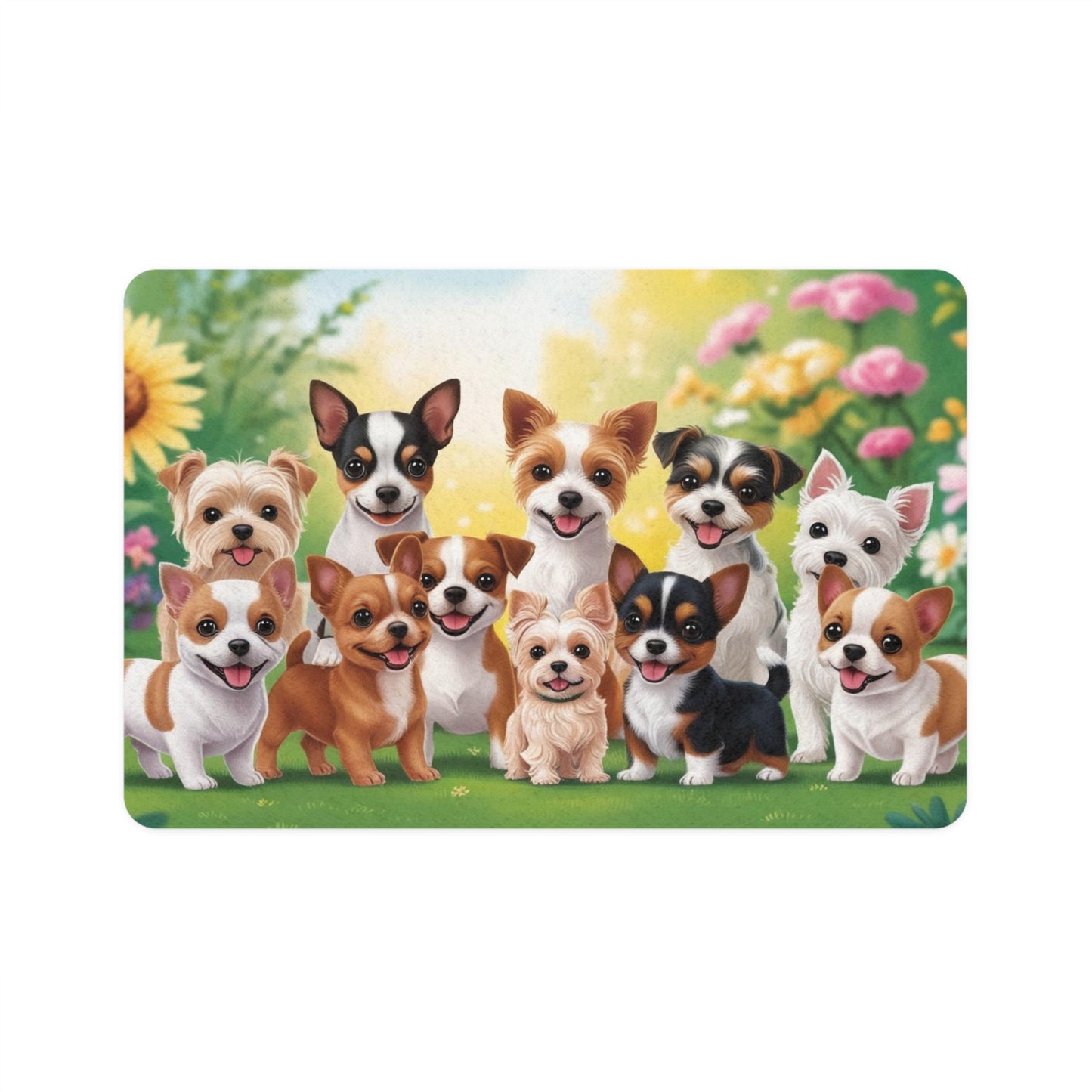 Pet Food Mat (12x18) - Tiny Dogs