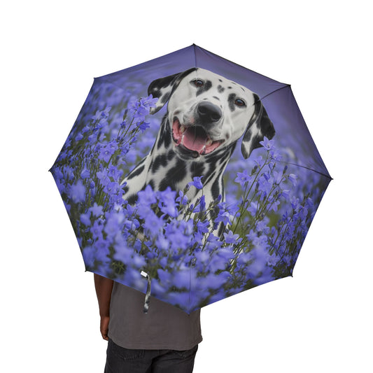 Dalmatian Semi-Automatic Foldable Umbrella
