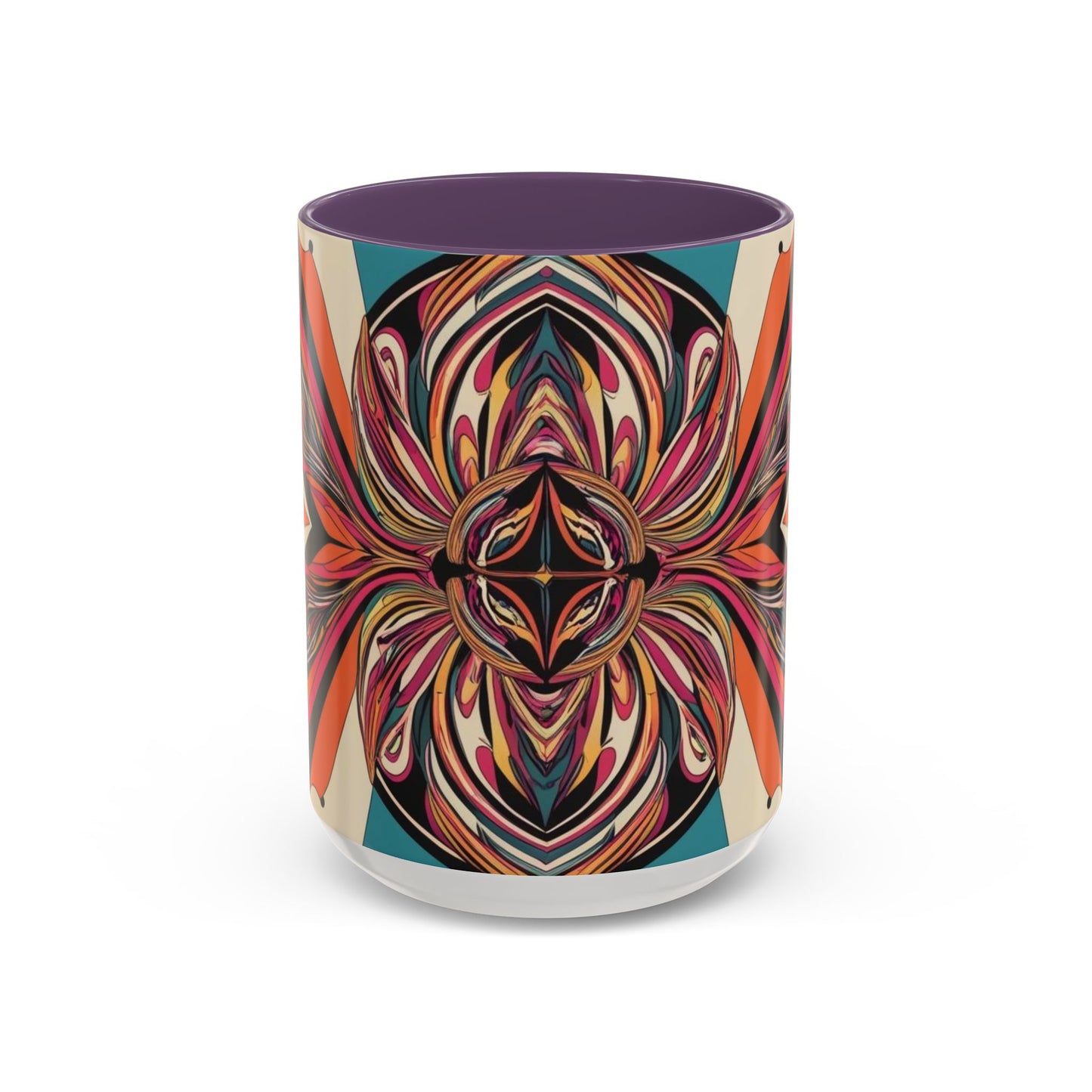 Optical Illusion Accent Mug – Ceramic Coffee Cup