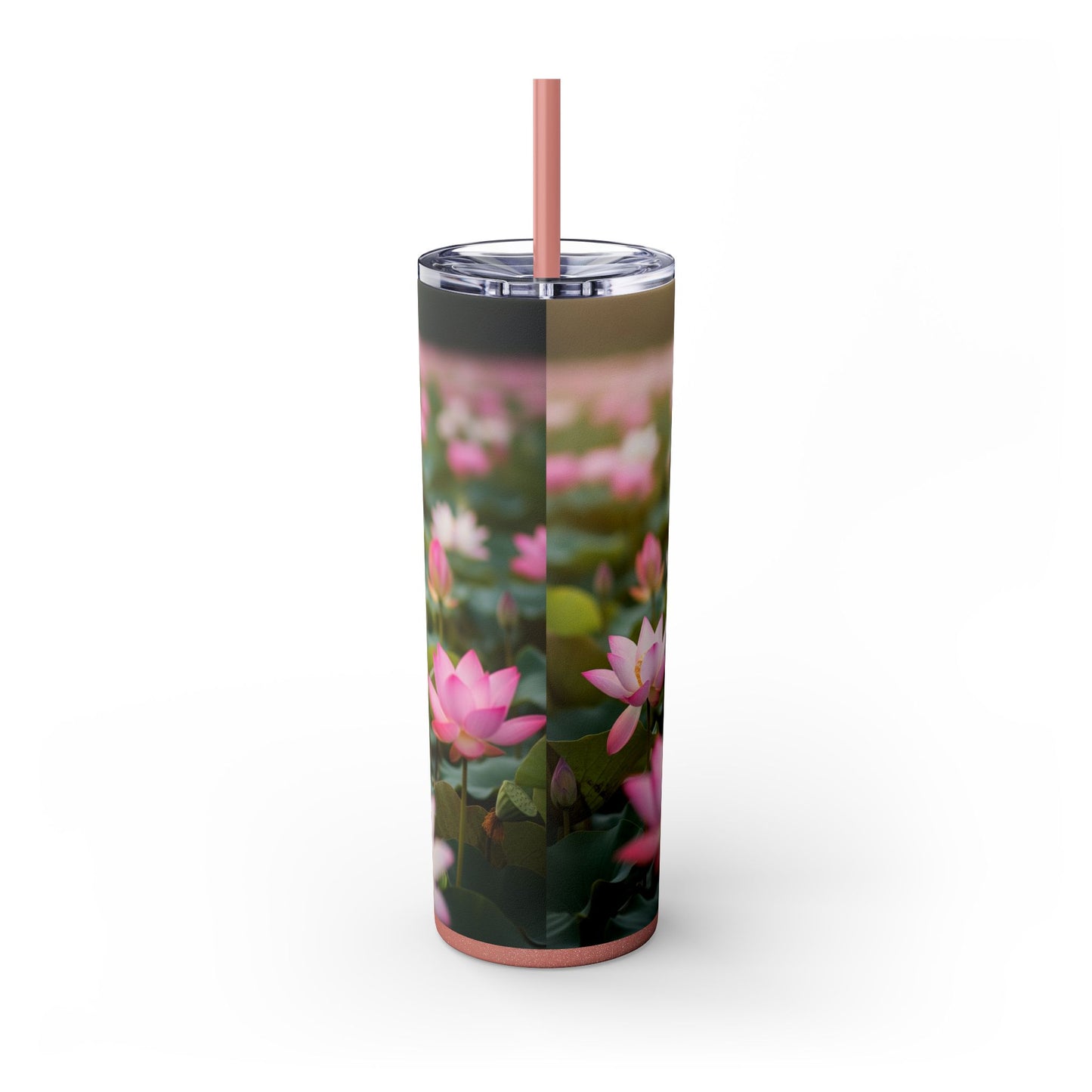 Skinny Tumbler with Straw – 20 oz Stainless Steel Cup