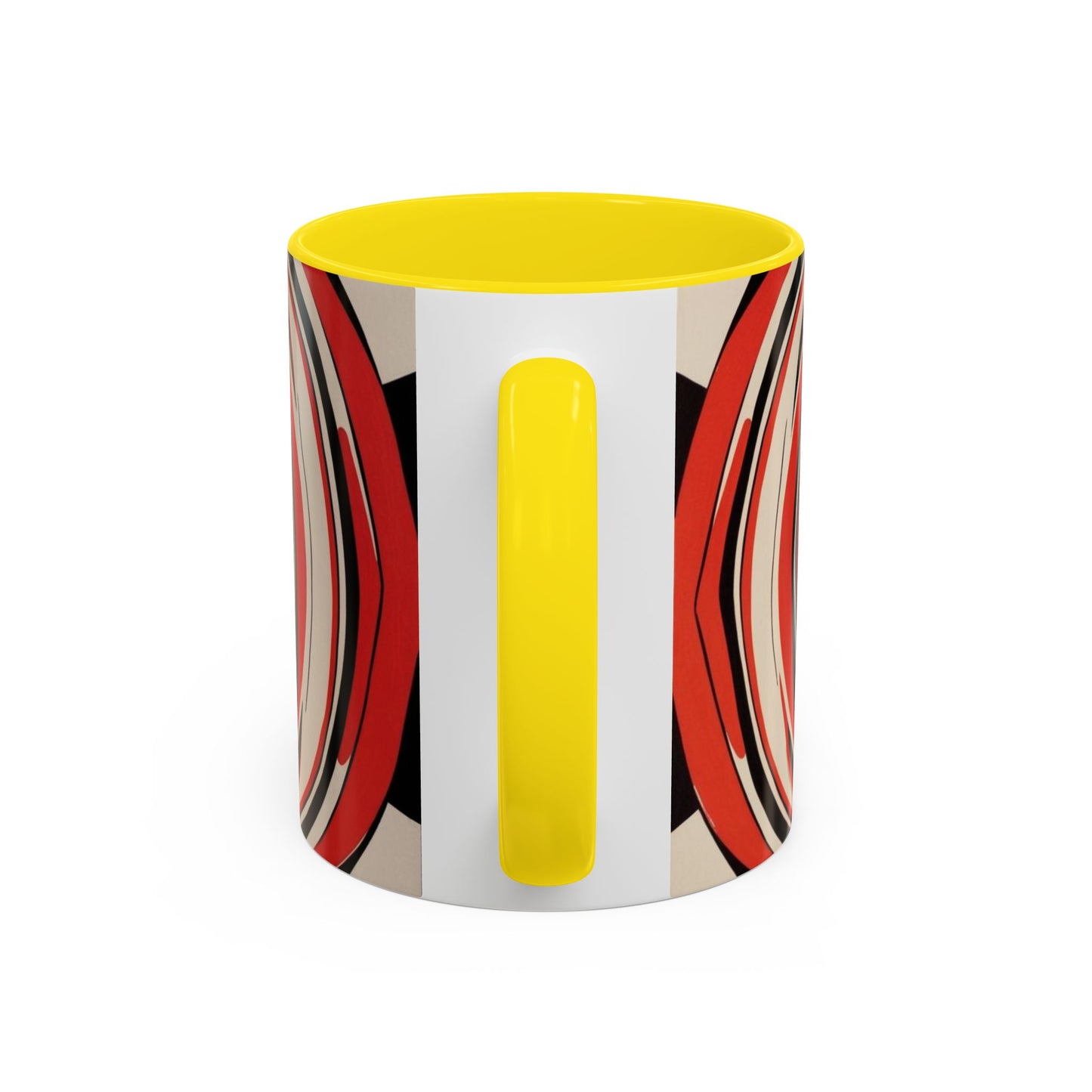 Optical Illusion Accent Mug – Ceramic Coffee Cup