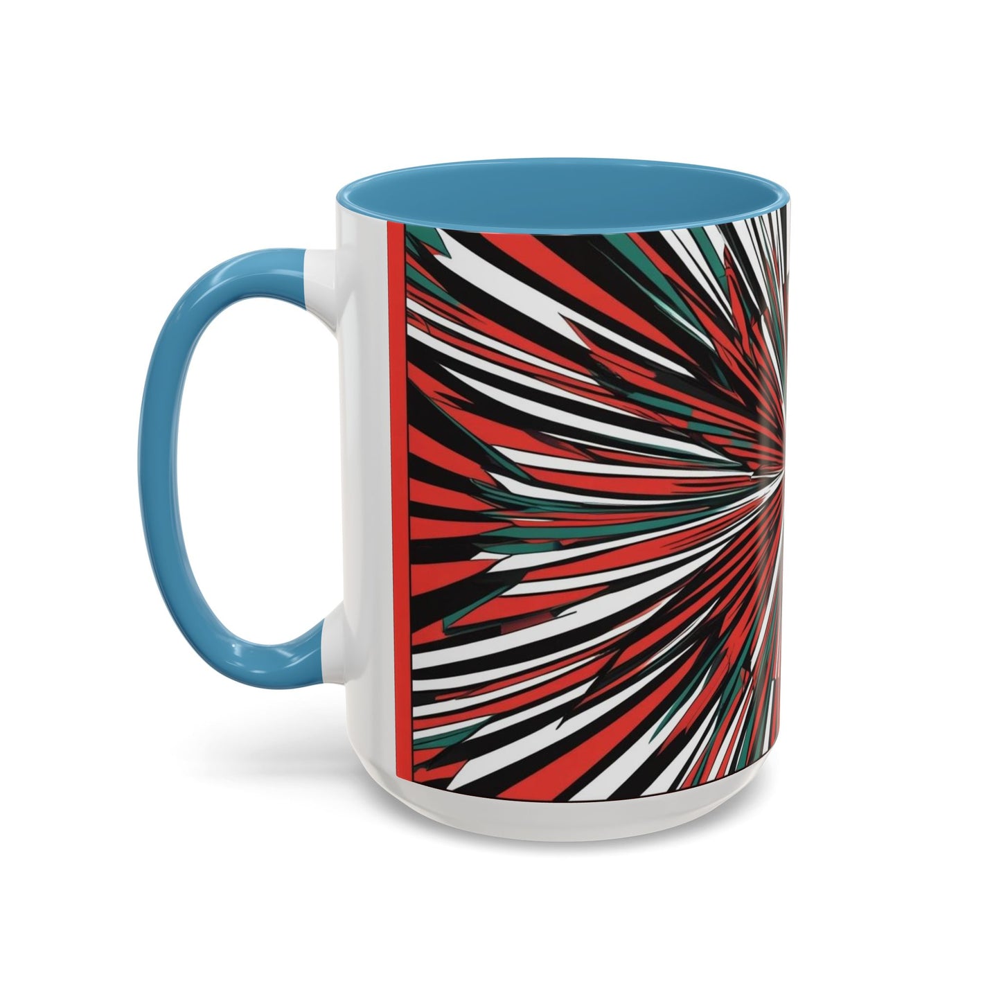 Optical Illusion Accent Mug – Ceramic Coffee Cup