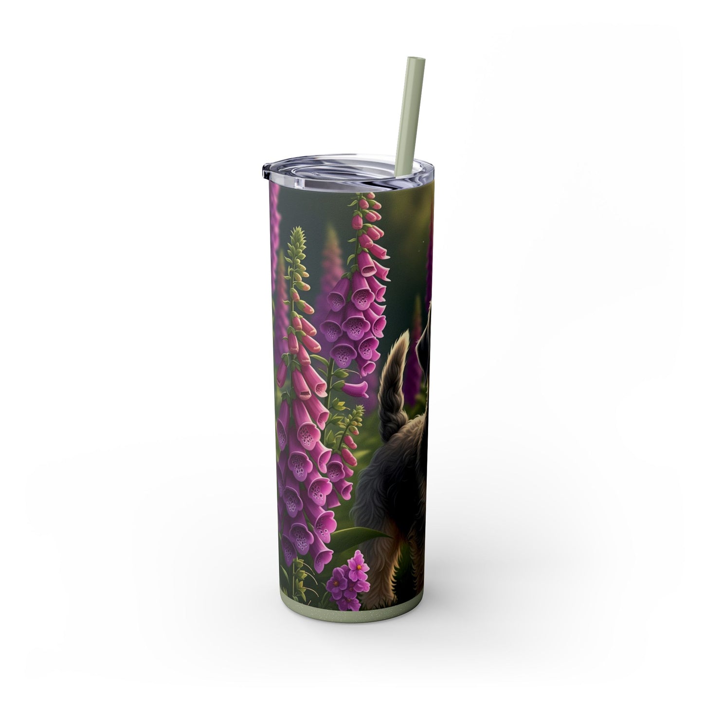 Skinny Tumbler with Straw – 20 oz Stainless Steel Cup